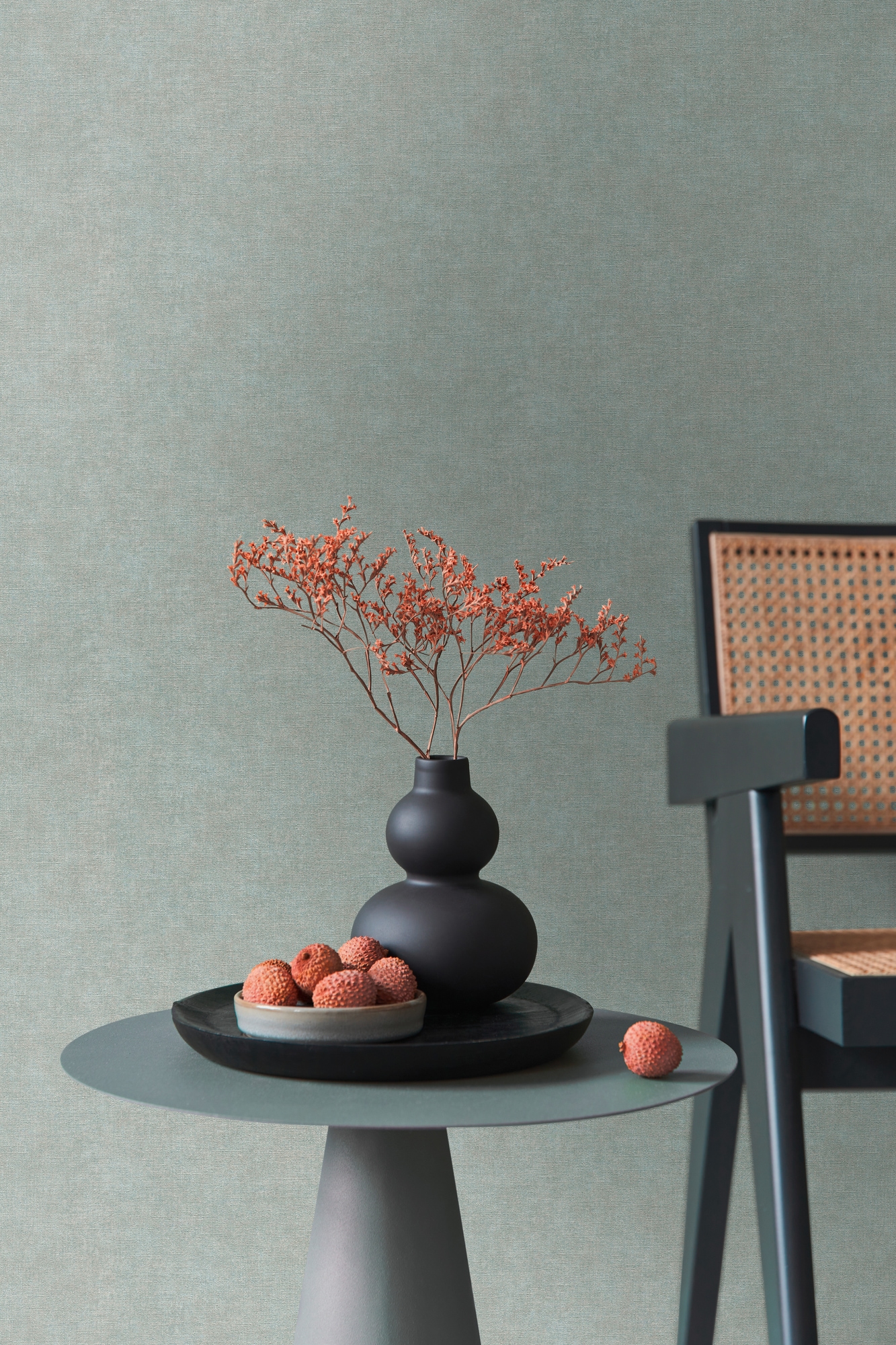 living walls "Smart Surfaces einfarbige Tapete Unitapete Struktur-Optik Landhaus" matt strukturiert Vliestapete Textil-Optik für Schlafzimmer Küche Wohnzimmer Uni Design