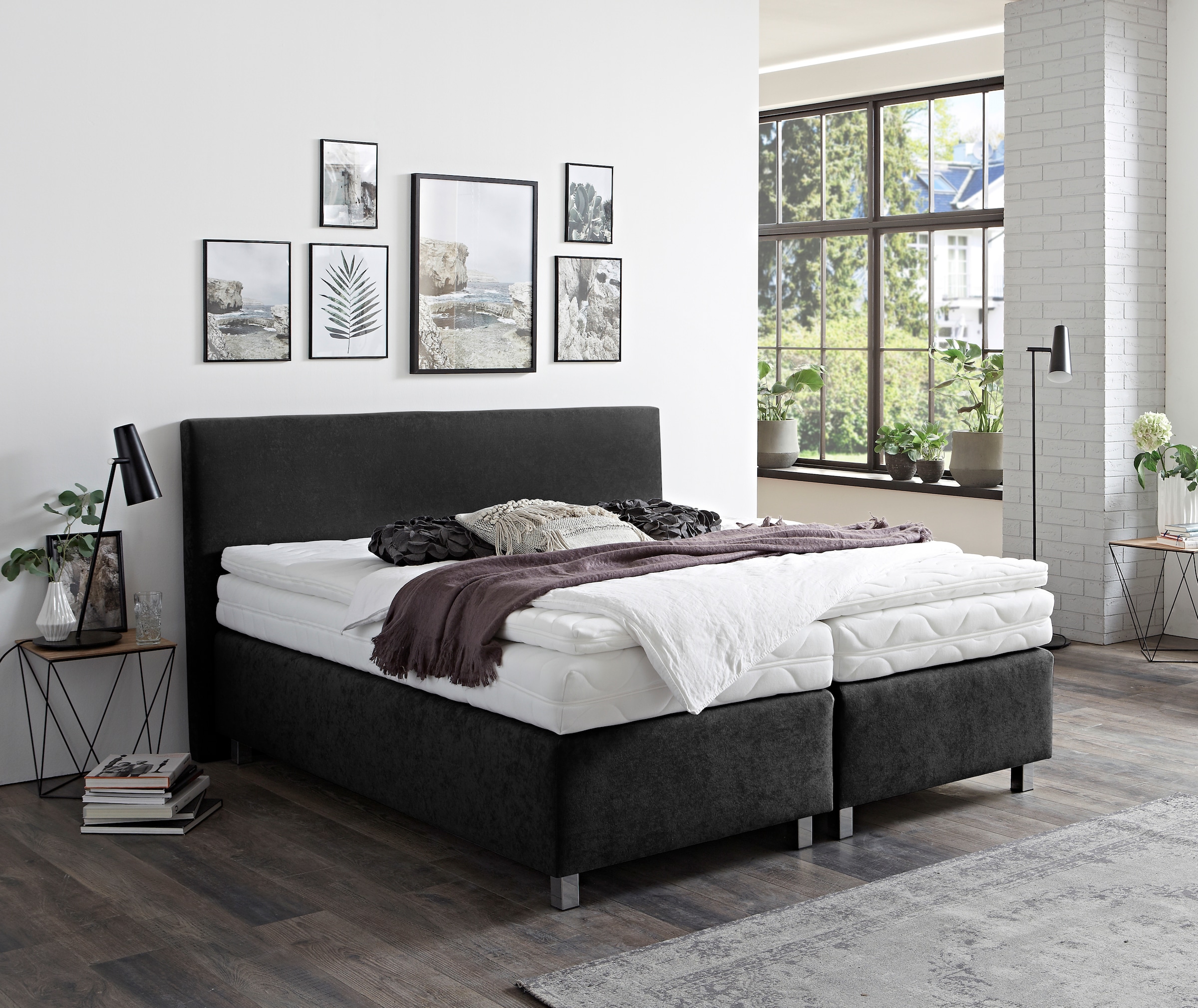 Westfalia Schlafkomfort Boxspringbett "Florenz in den Breiten 160x200, 180x günstig online kaufen