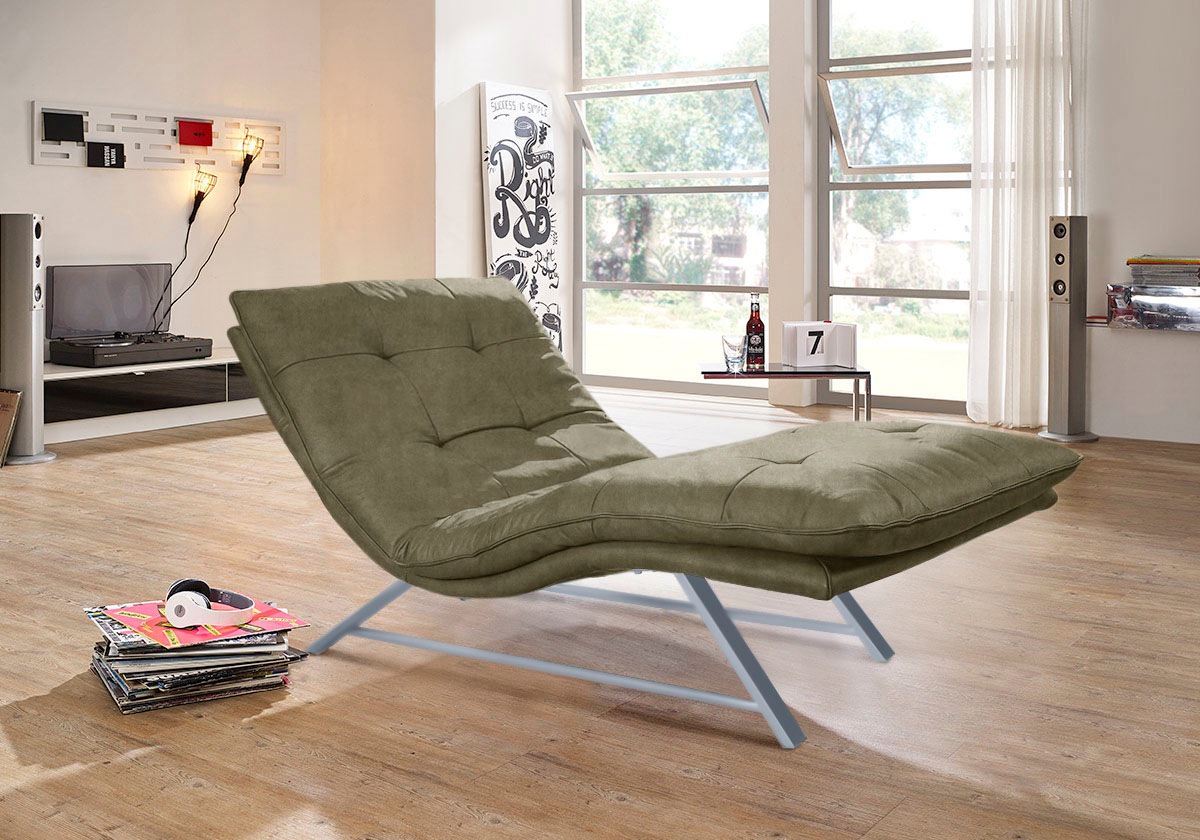 W.SCHILLIG Relaxliege "daily dreams" in Waffelkissen-Optik, wahlweise mit M günstig online kaufen