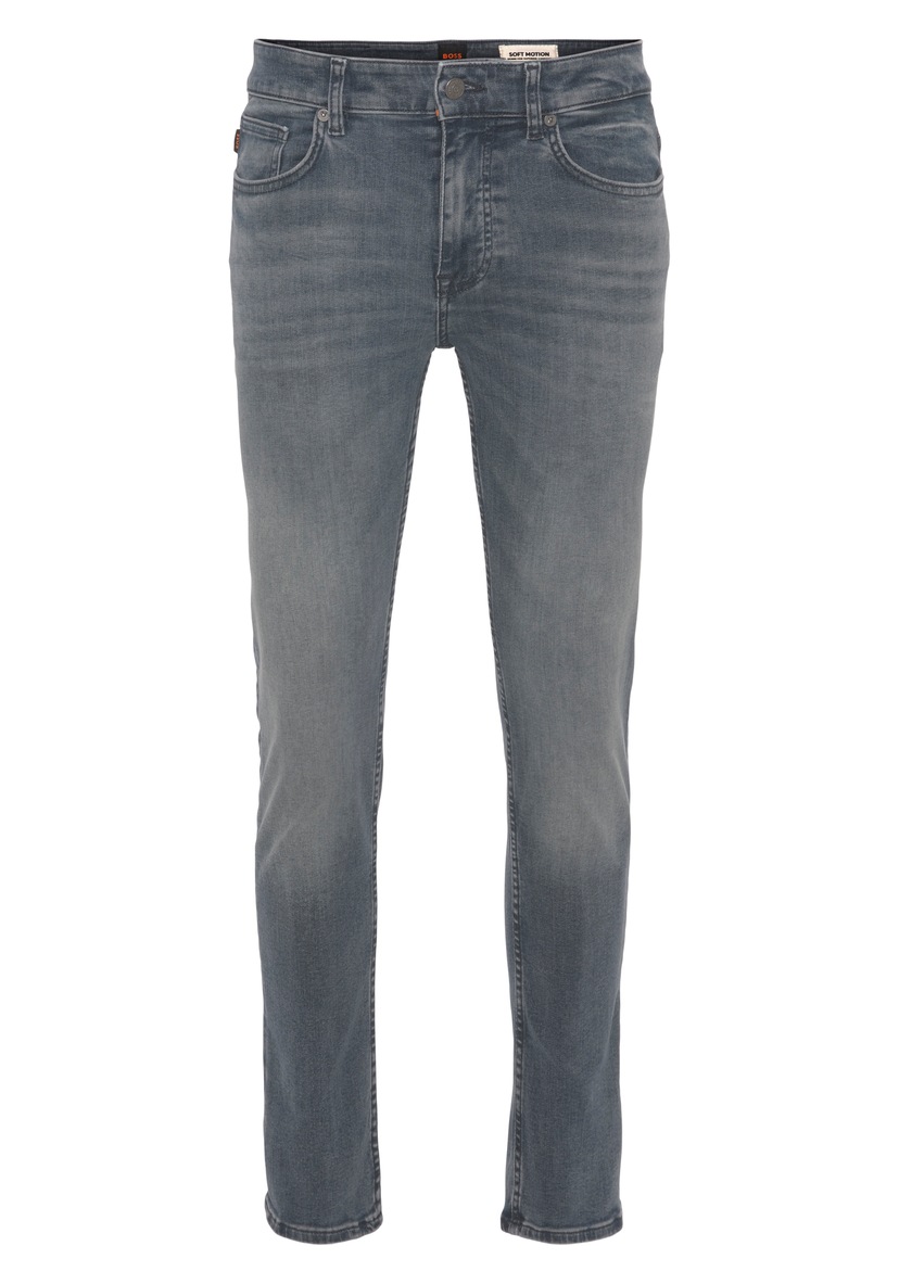 Regular-fit-Jeans BOSS ▷ BAUR BC-P-1«, ORANGE kaufen »Taber Leder-Badge | mit