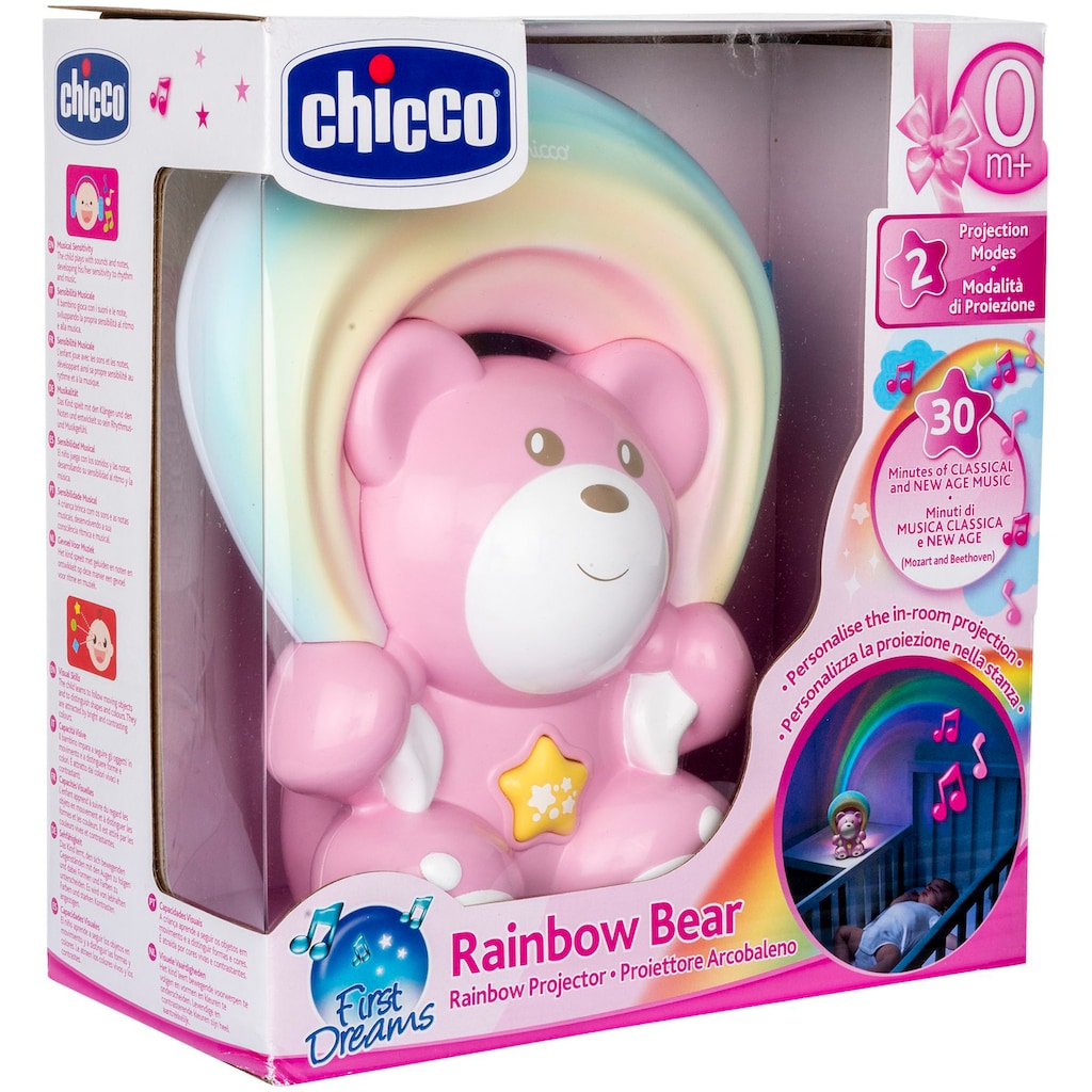 Chicco Nachtlicht »Regenbogenprojektor Bär, Rosa«