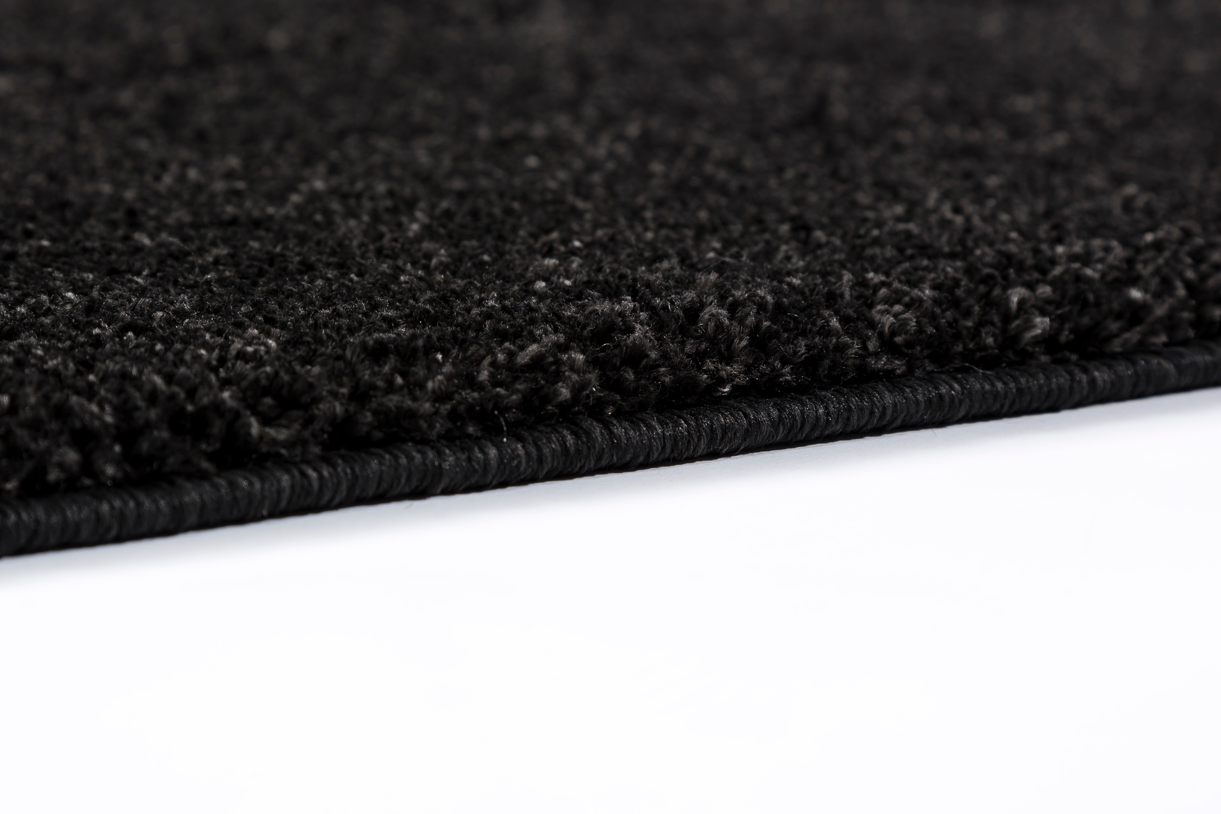 Hochflor-Teppich "Winsome 6318-243", schwarz, B:140cm H:25mm L:200cm, Kunstfaser, SCHÖNER WOHNEN-KOLLEKTION, Teppiche, Langflor, Hoch Tief Struktur, Wohnzimmer, Schöner Wohnen Kollektion 3