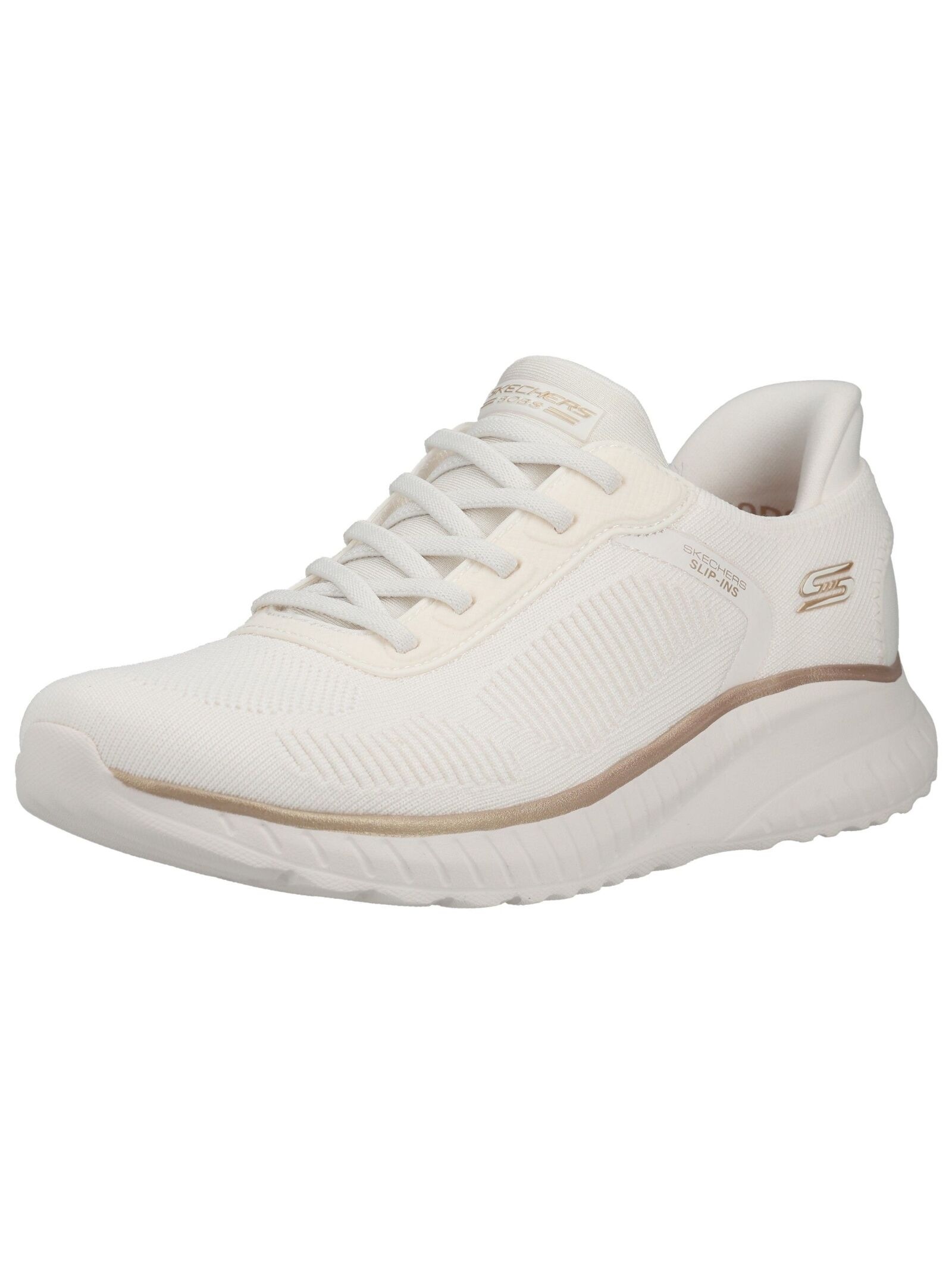 Sneaker SKECHERS "Skechers Sneaker Textil", Damen, Gr. 41, weiß, Textil, Schuhe Sneaker 4