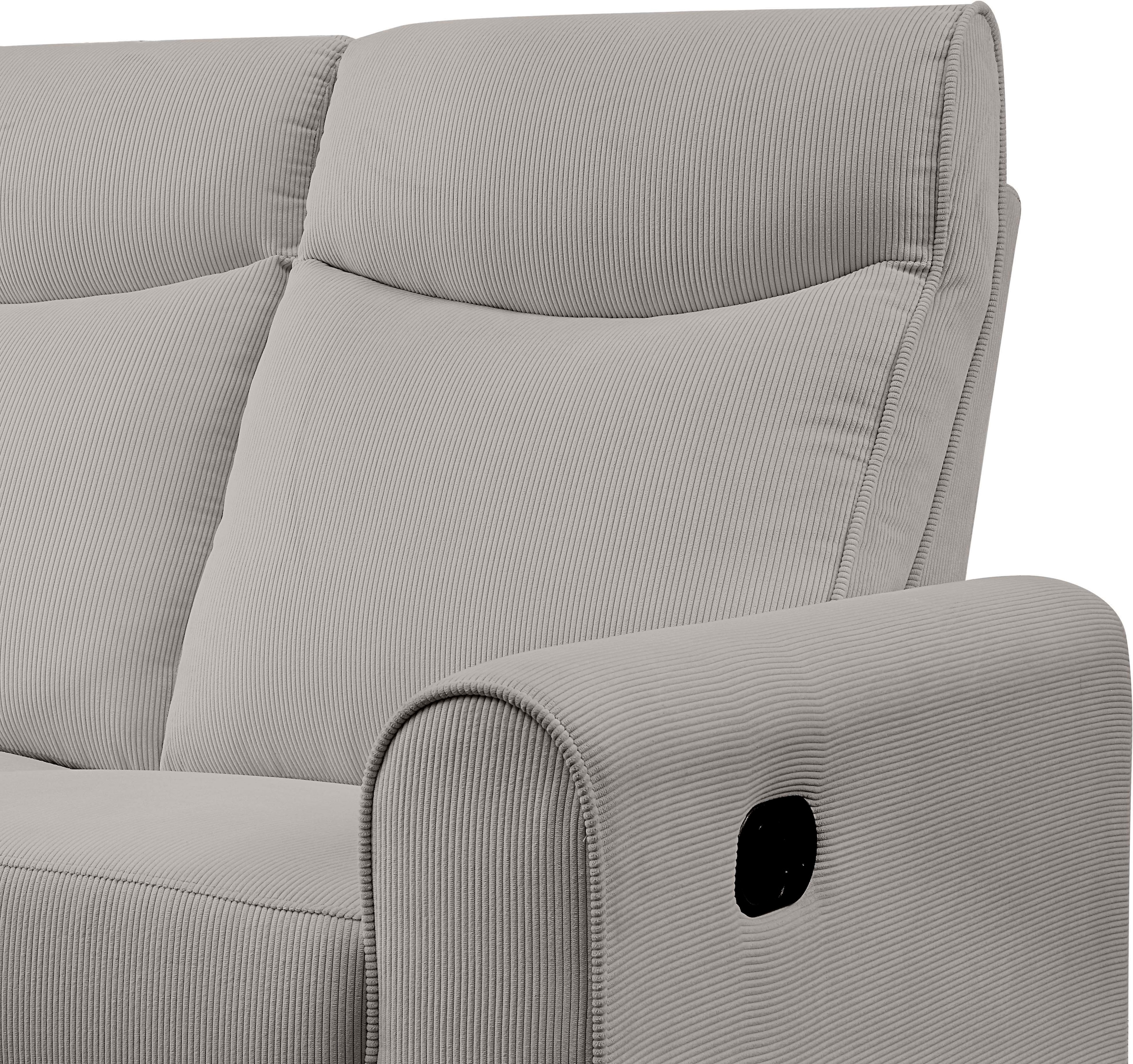 ATLANTIC Stauraum, und Cord-Bezug Relaxfunktion home Ecksofa, mit | BAUR collection bestellen mit