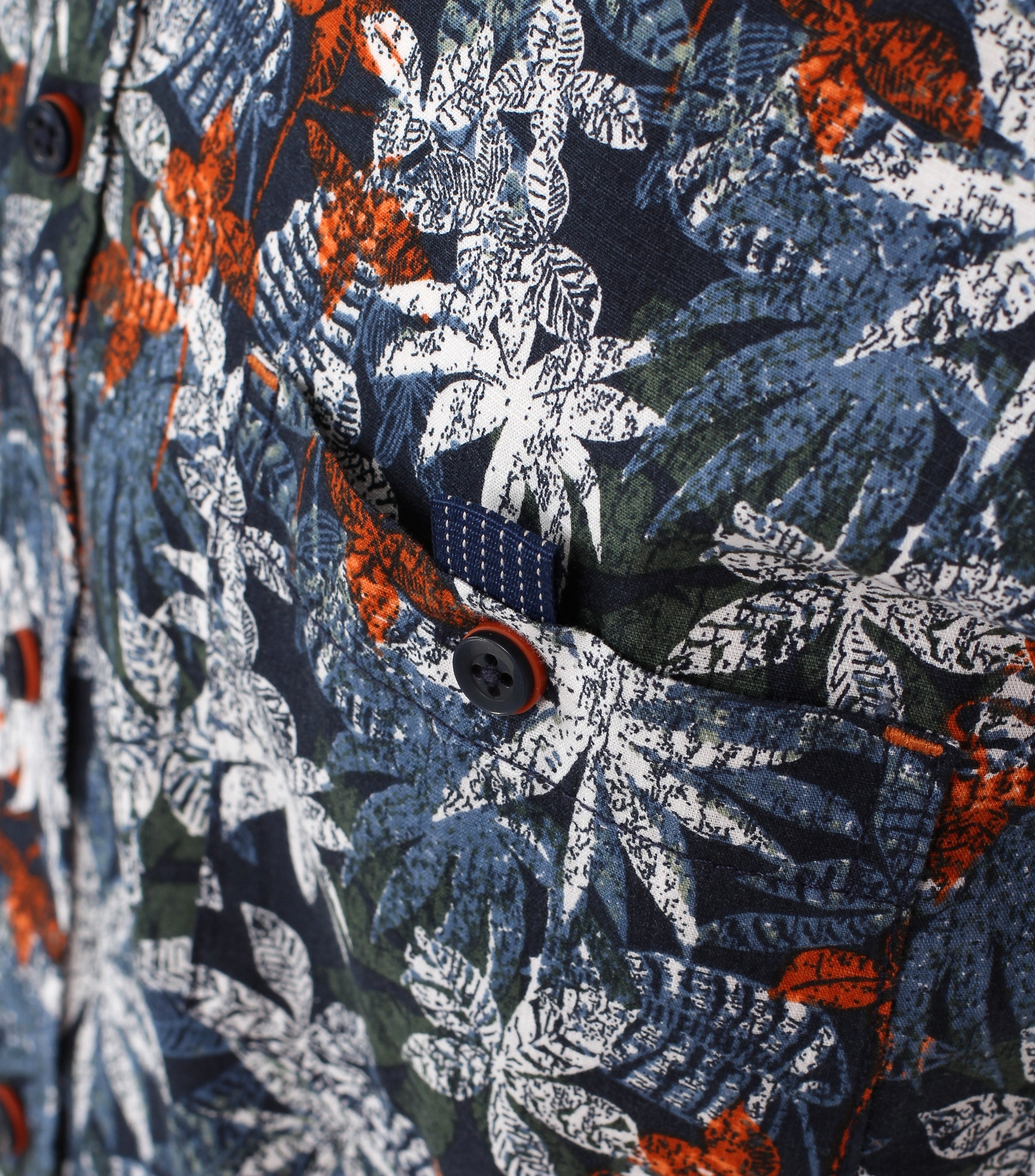 CASAMODA Langarmhemd »CASAMODA Print Freizeithemd Casual Fit Button-Down-Kragen Print«