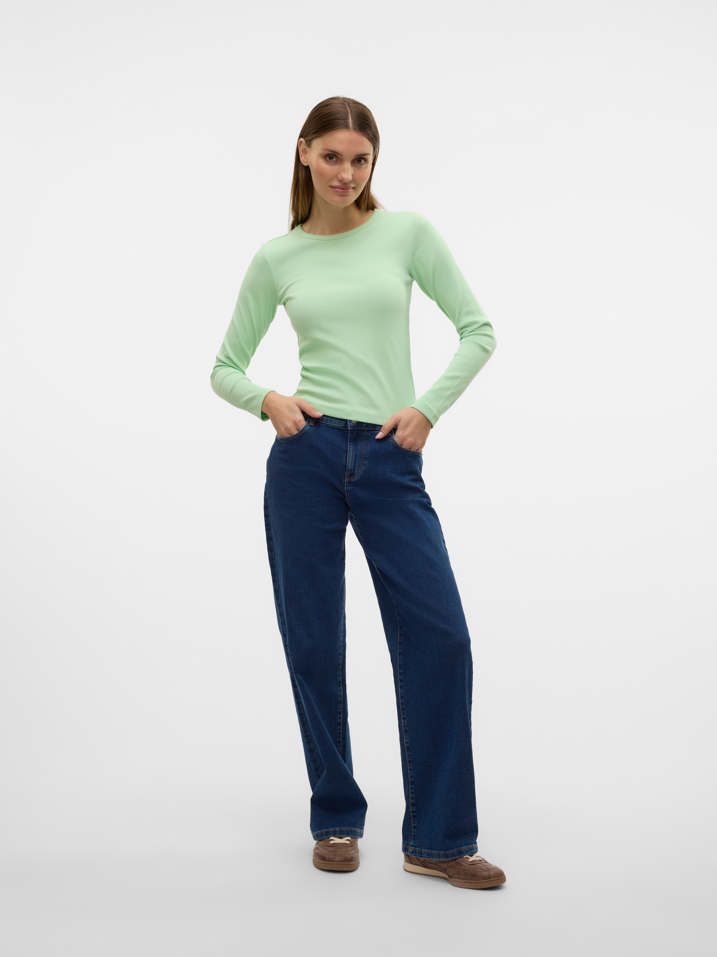Vero Moda Langarmshirt »VMCHLOE LS SHORT TOP JRS NOOS«