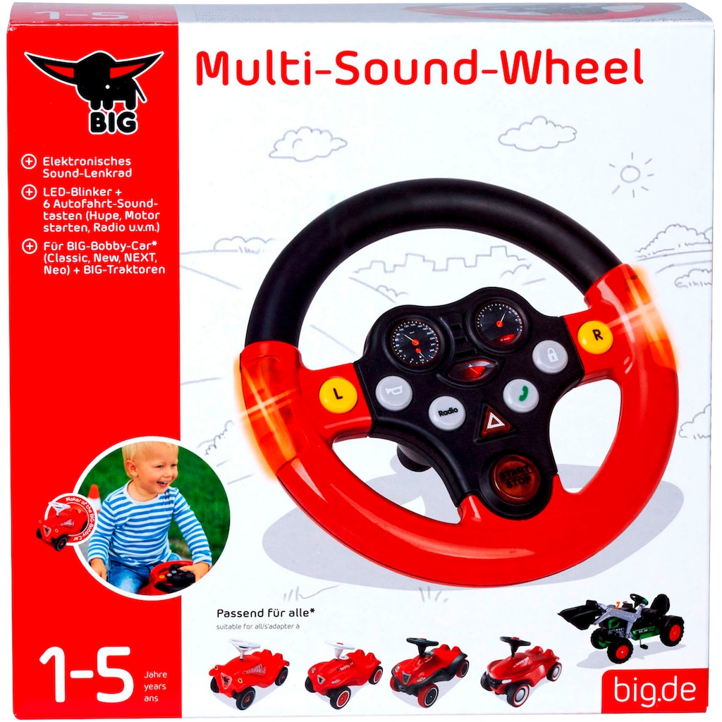 BIG Spielfahrzeug-Lenkrad »Multi-Sound-Wheel«
