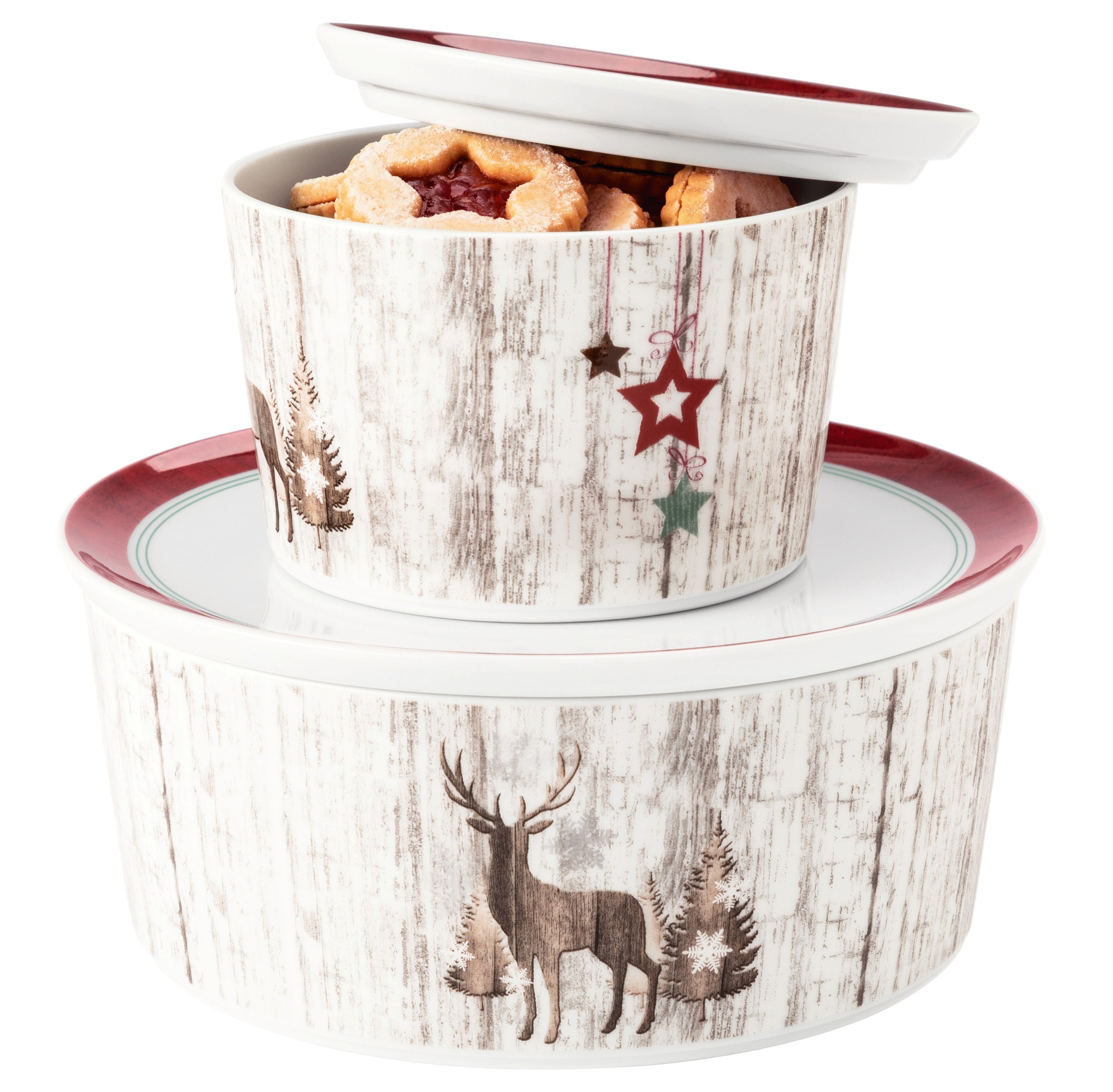 Seltmann Weiden Gebäckschale »Life Christmas, Schale, Gebäckdose« 2 tlg. aus Porzellan