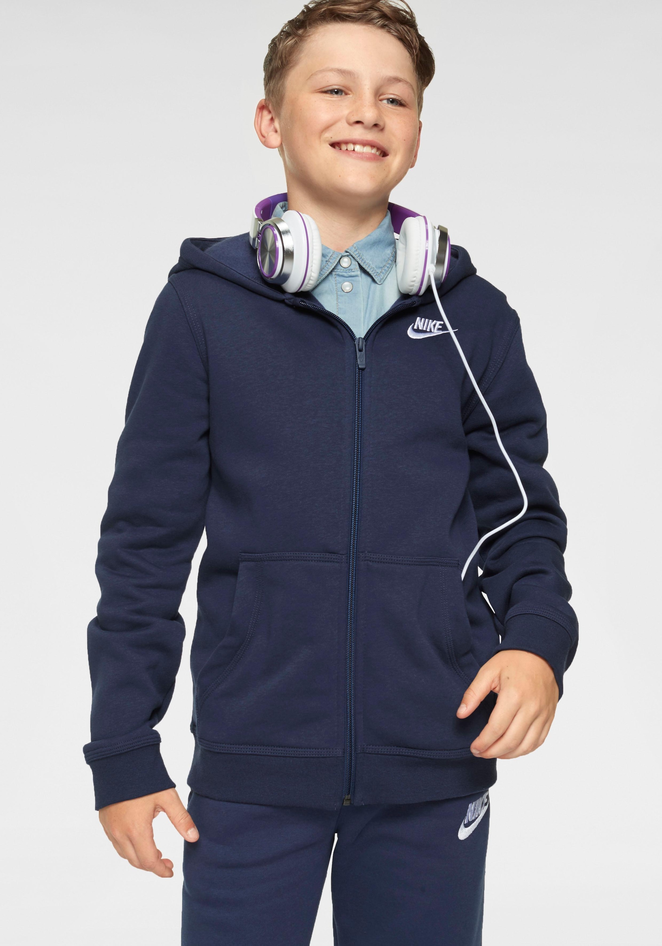 Nike Sportswear Kapuzensweatjacke »NSW HOODIE BAUR Rechnung - für auf | Kinder« FZ CLUB