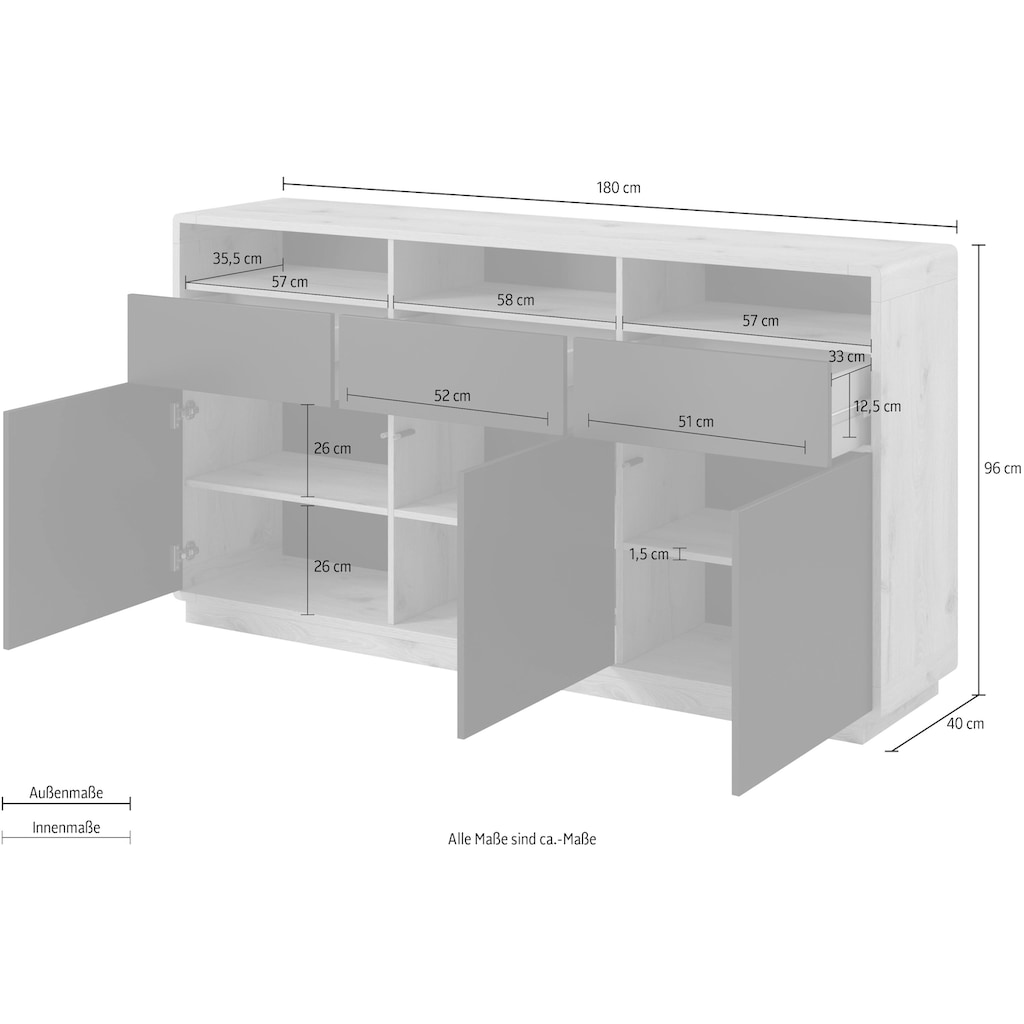 Helvetia Sideboard »ASTON«