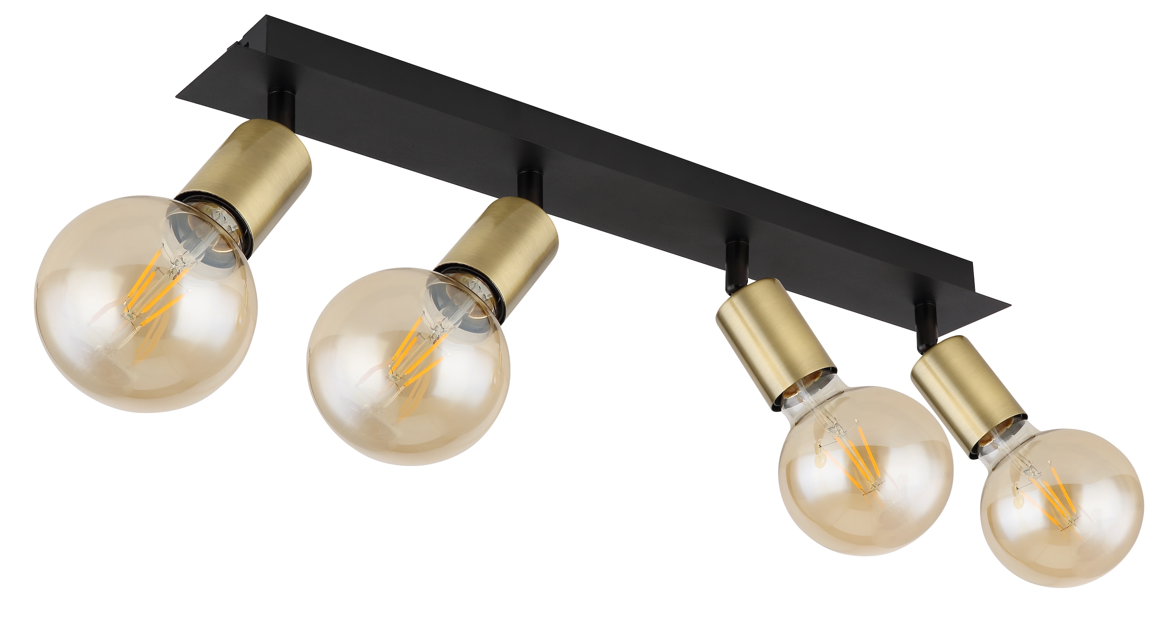 GLOBO LIGHTING Deckenstrahler »LILIANA«, Leuchtmittel E27 | ohne Leuchtmittel, Deckenstrahler/altmessing/Flur/Wohnzimmer