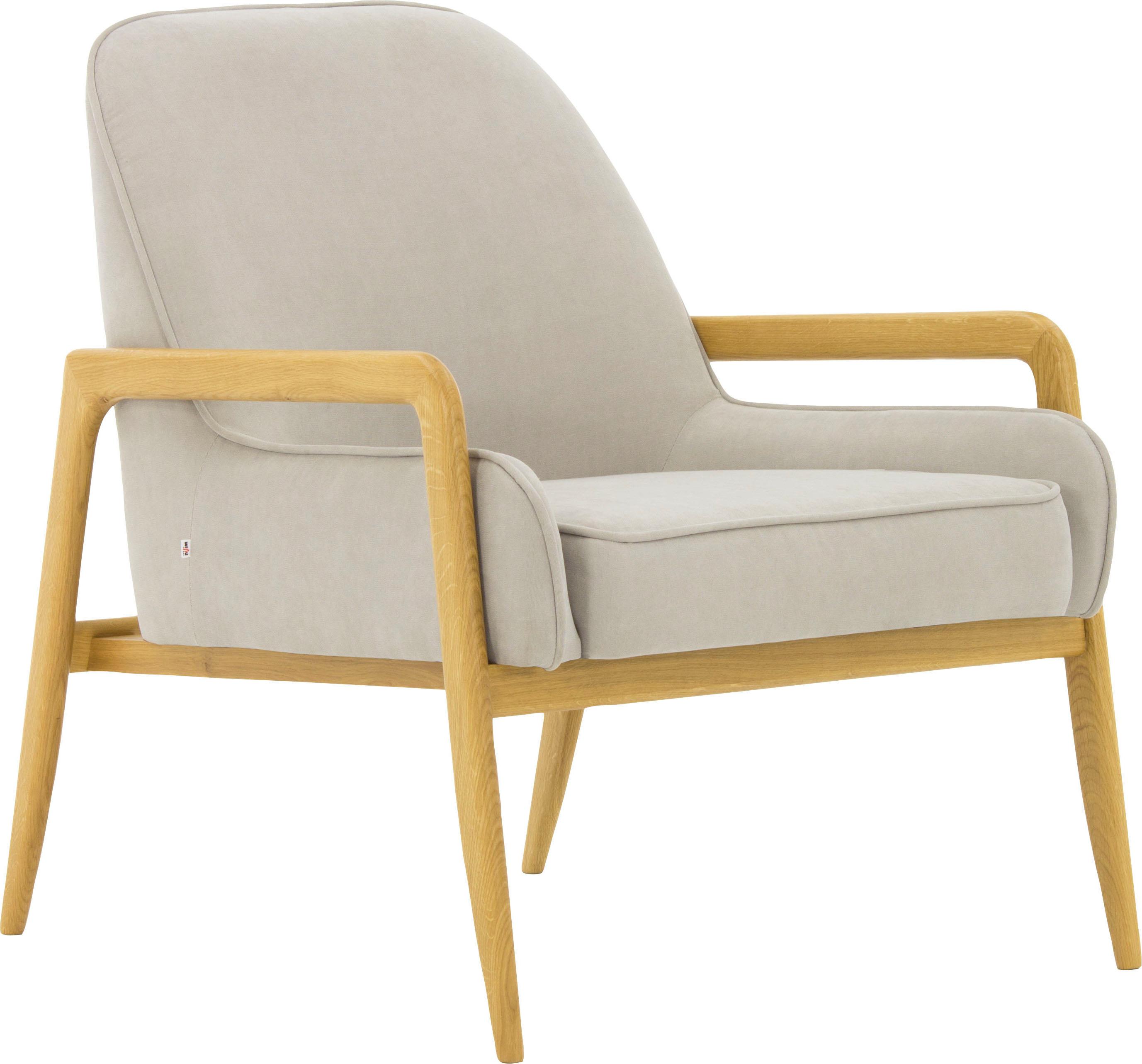 Thumbnail - Home affaire Sessel "Braga" wahlweise mit Gestell aus Eiche in dunkel oder Buchenholz in hell