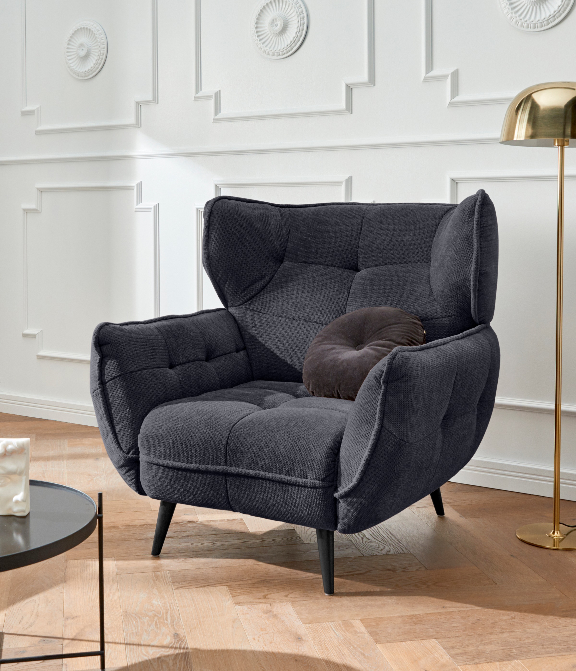 Leonique Sessel "Ariana", Stylischer Hochlehner bzw. Ohrensessel günstig online kaufen