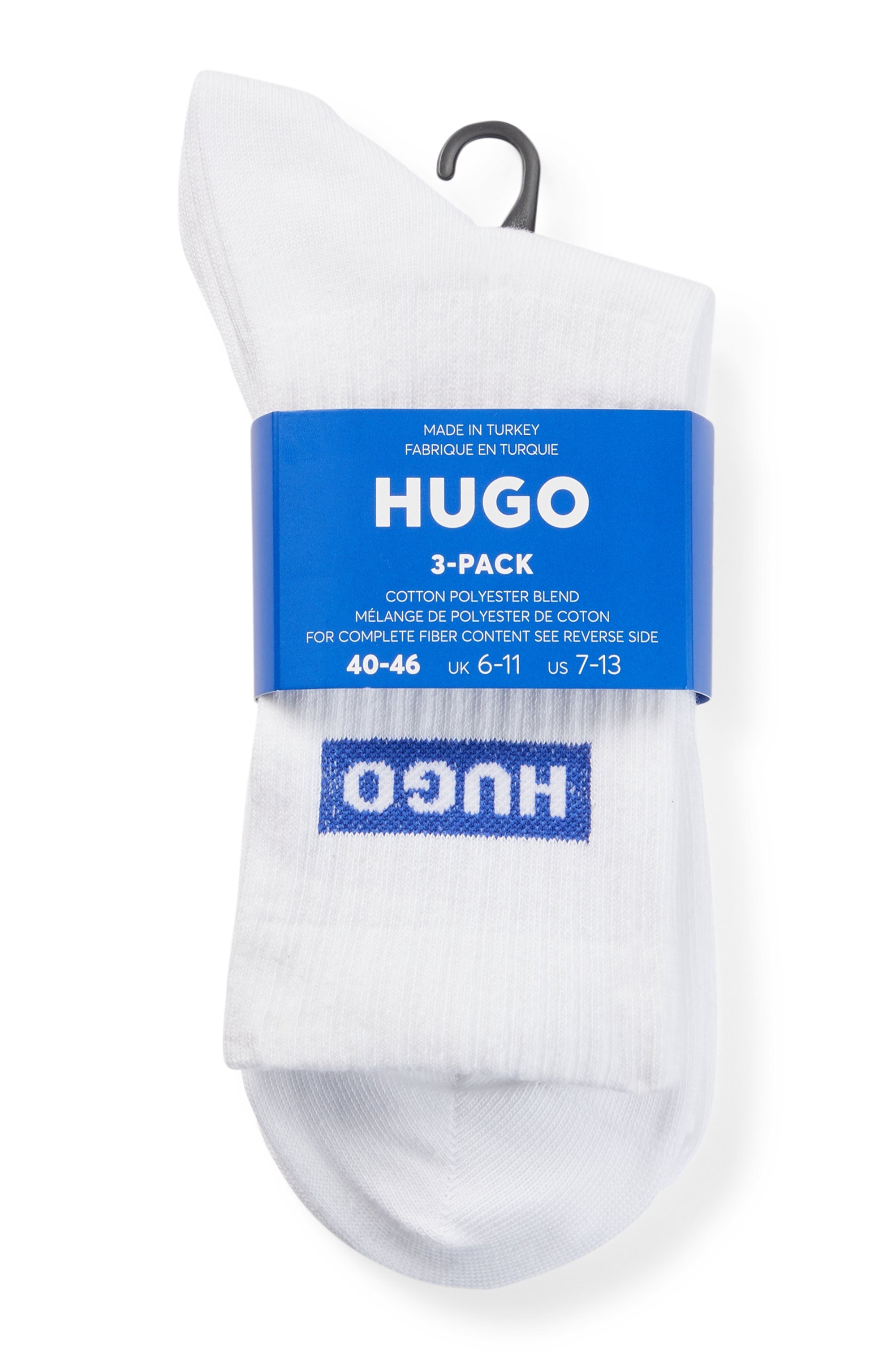 HUGO Underwear Socken »3P QS BLUE LOGO CC«, (3 Paar), Unisex Sportsocken