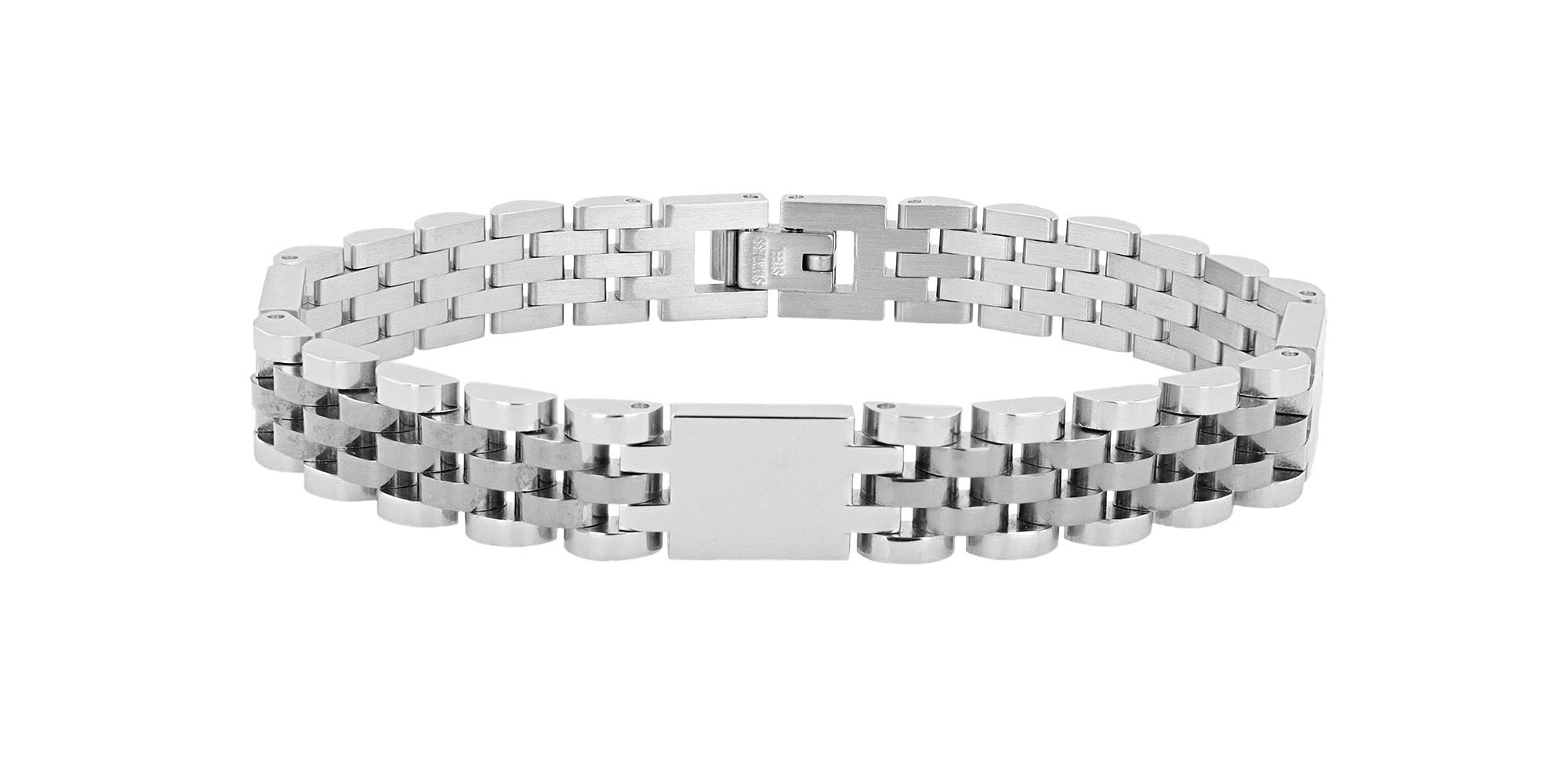 Adelia´s Gliederarmband »Herren Armband – Gliederarmband aus Edelstahl 21 cm« Schöne Geschenkidee zum Jubiläum