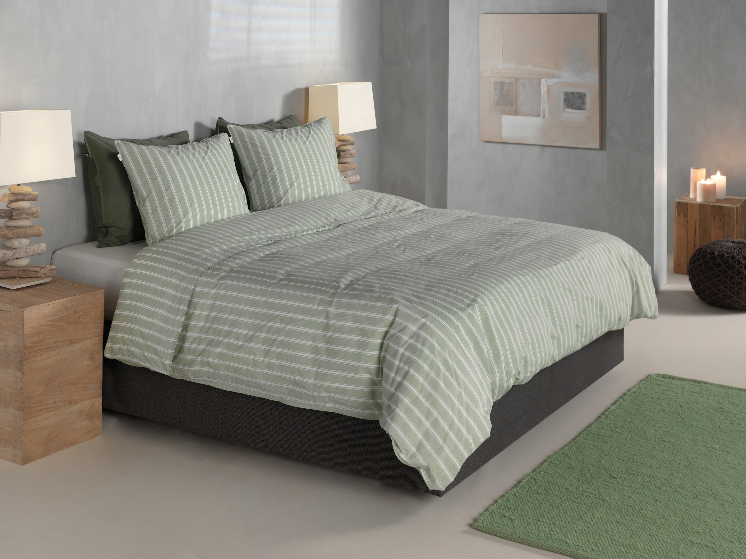 ZO HOME Bettwäsche »Zohome Bettwäsche Righe-di-Percalle« 2 Bettwäsche aus 100% Baumwolle, hochwertige Perkal, ab 135x200 cm.