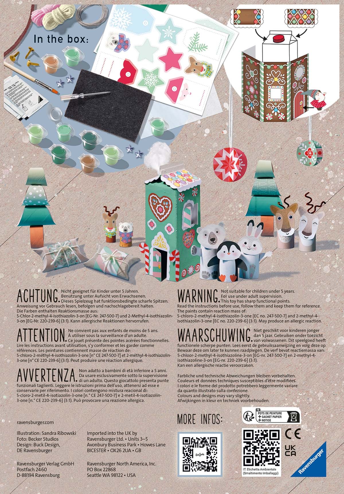 Ravensburger Kreativset »Eco Create, Midi Wintertime«, Made in Europe