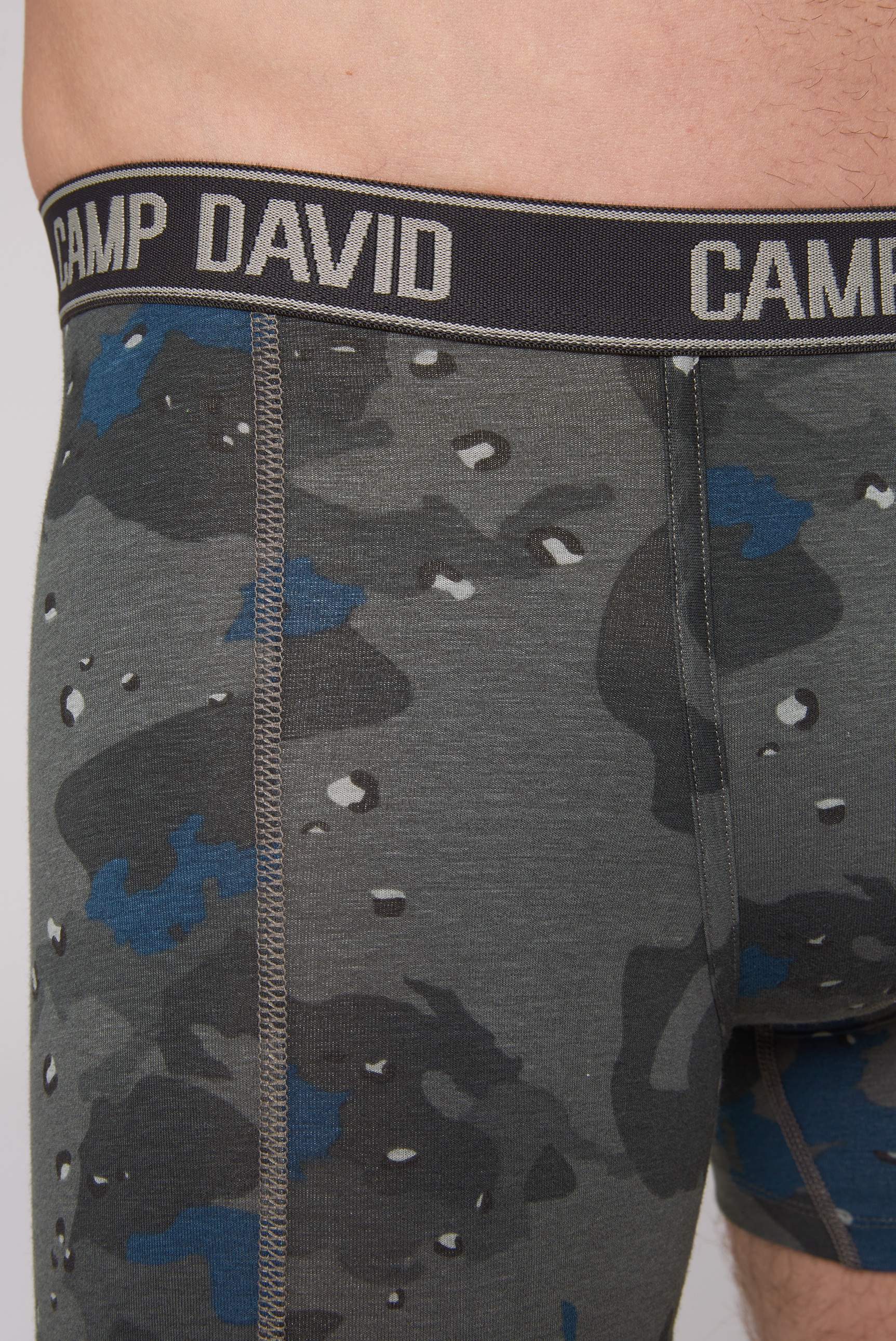CAMP DAVID Boxershorts »Set:«, (2 St.), mit All Over Print