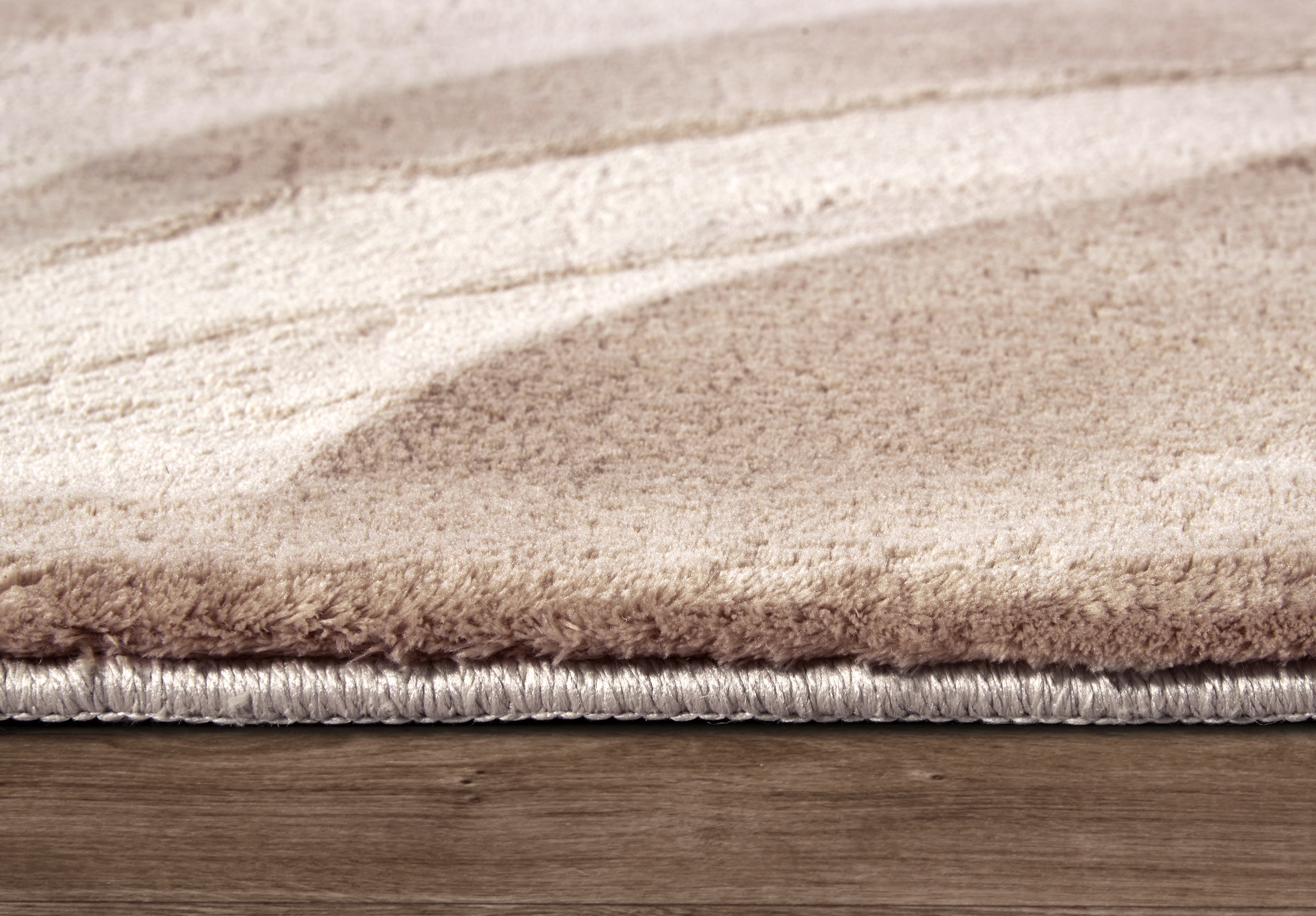 Villeroy & Boch Teppich »Leon«, rechteckig, 15 mm Höhe, Langflor, Shaggy, uni, flauschig weich, glänzend, Kaninchenfell Haptik