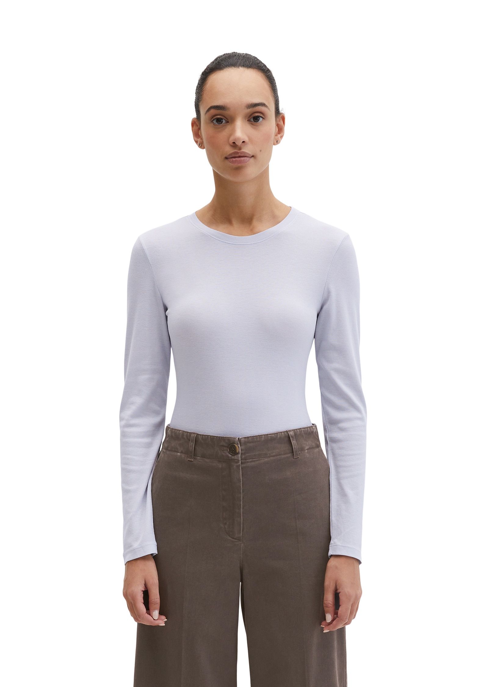 Marc OPolo Langarmshirt "aus Rippjersey"