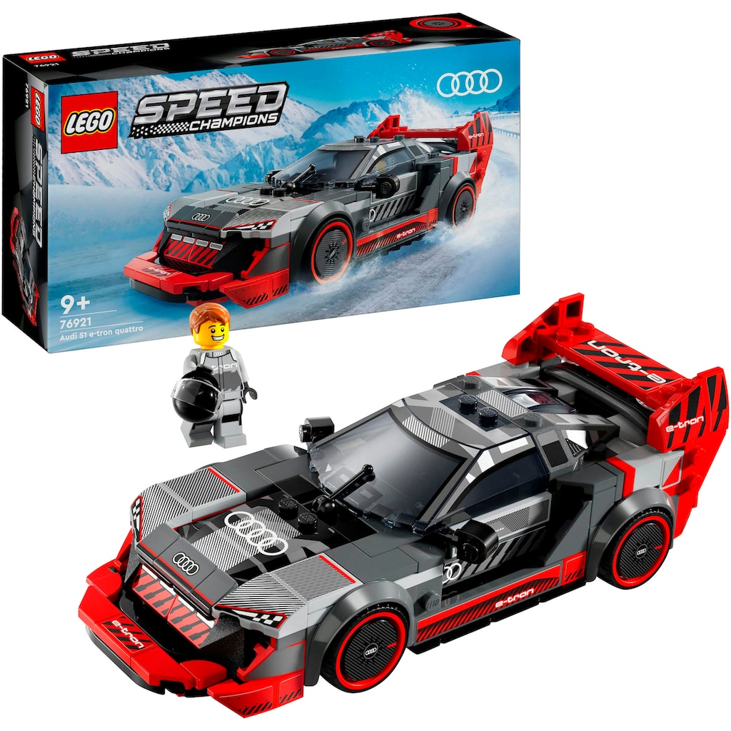 LEGO® Konstruktionsspielsteine »Audi S1 e-tron quattro Rennwagen (76921), LEGO® Speed Champions«, (274 St.)