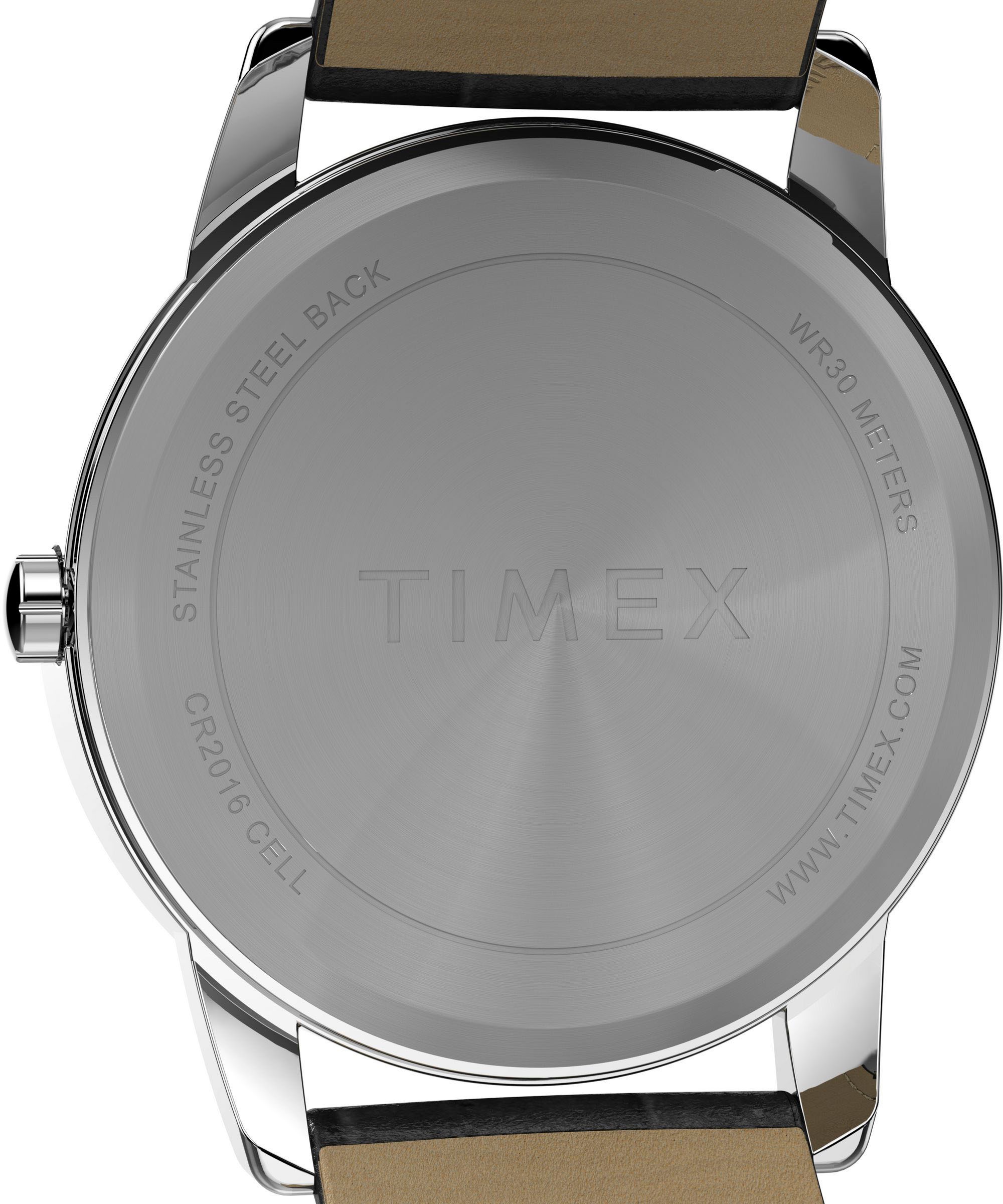Timex Quarzuhr »EASY READER CLASSIC«, Armbanduhr, Herrenuhr, Damenuhr,Lederarmband,Datum