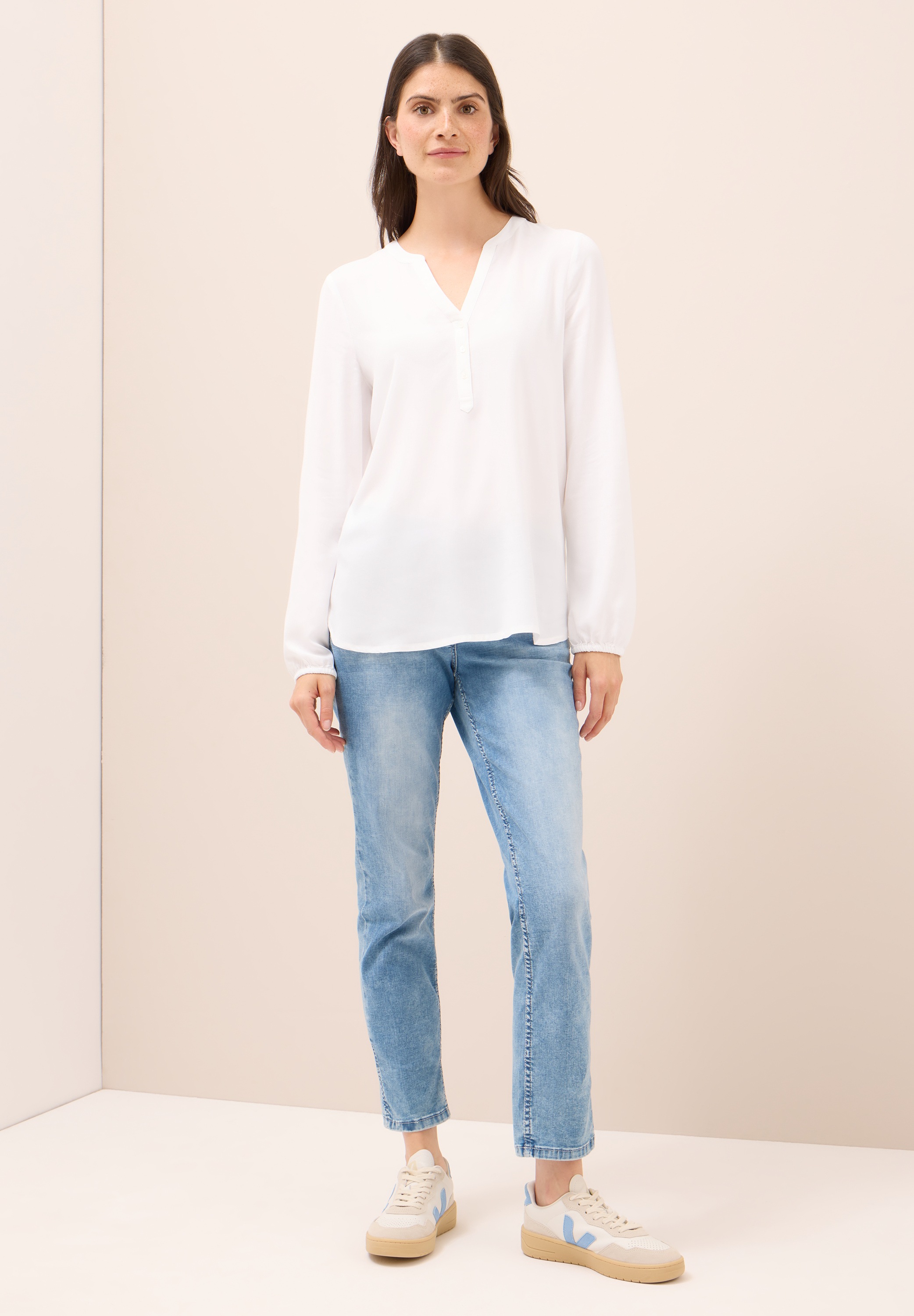 Thumbnail - Cecil Langarmbluse aus softer Viskose