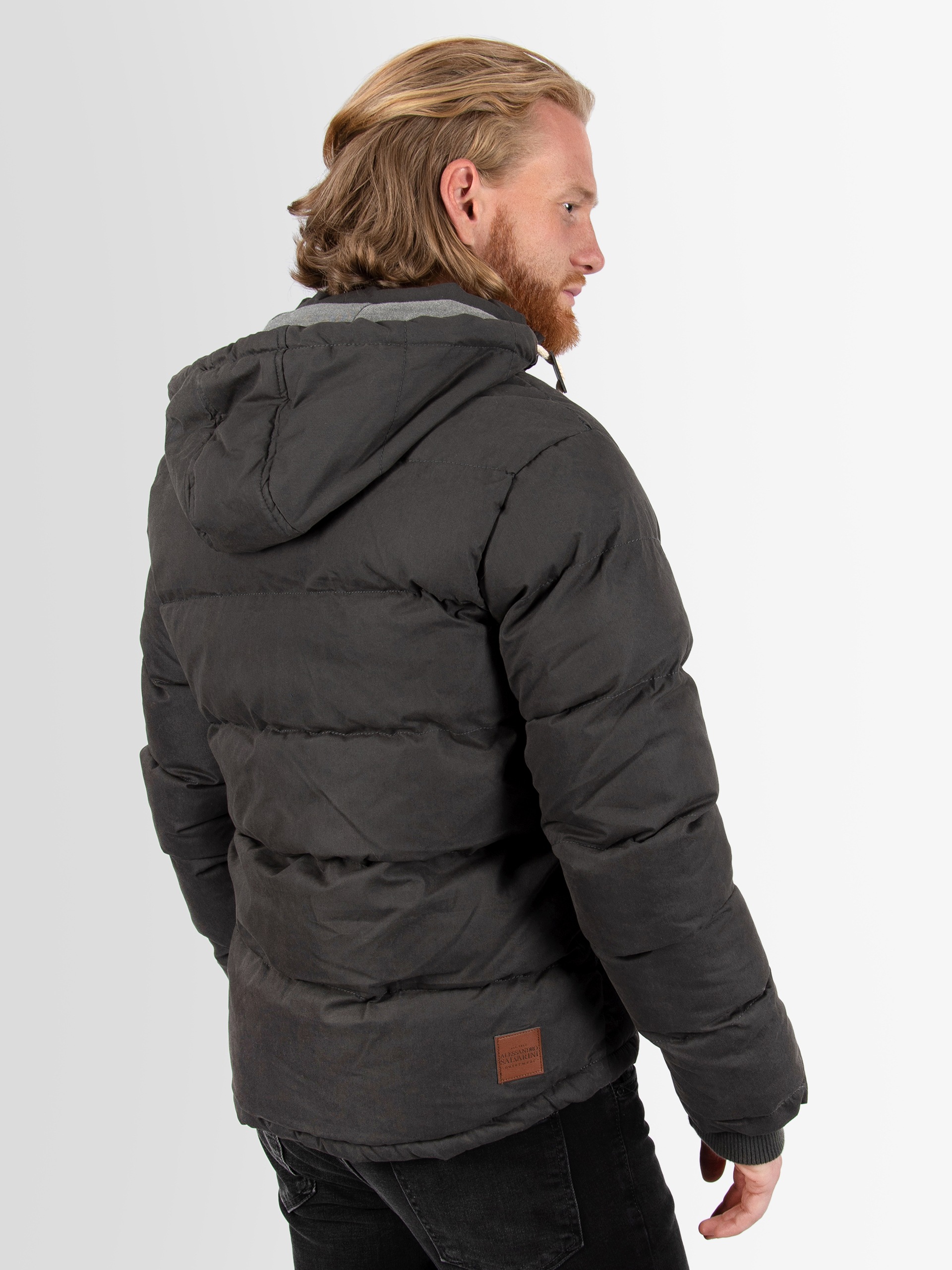 Alessandro Salvarini Winterjacke »ASGinio«, mit abnehmbarer Kapuze