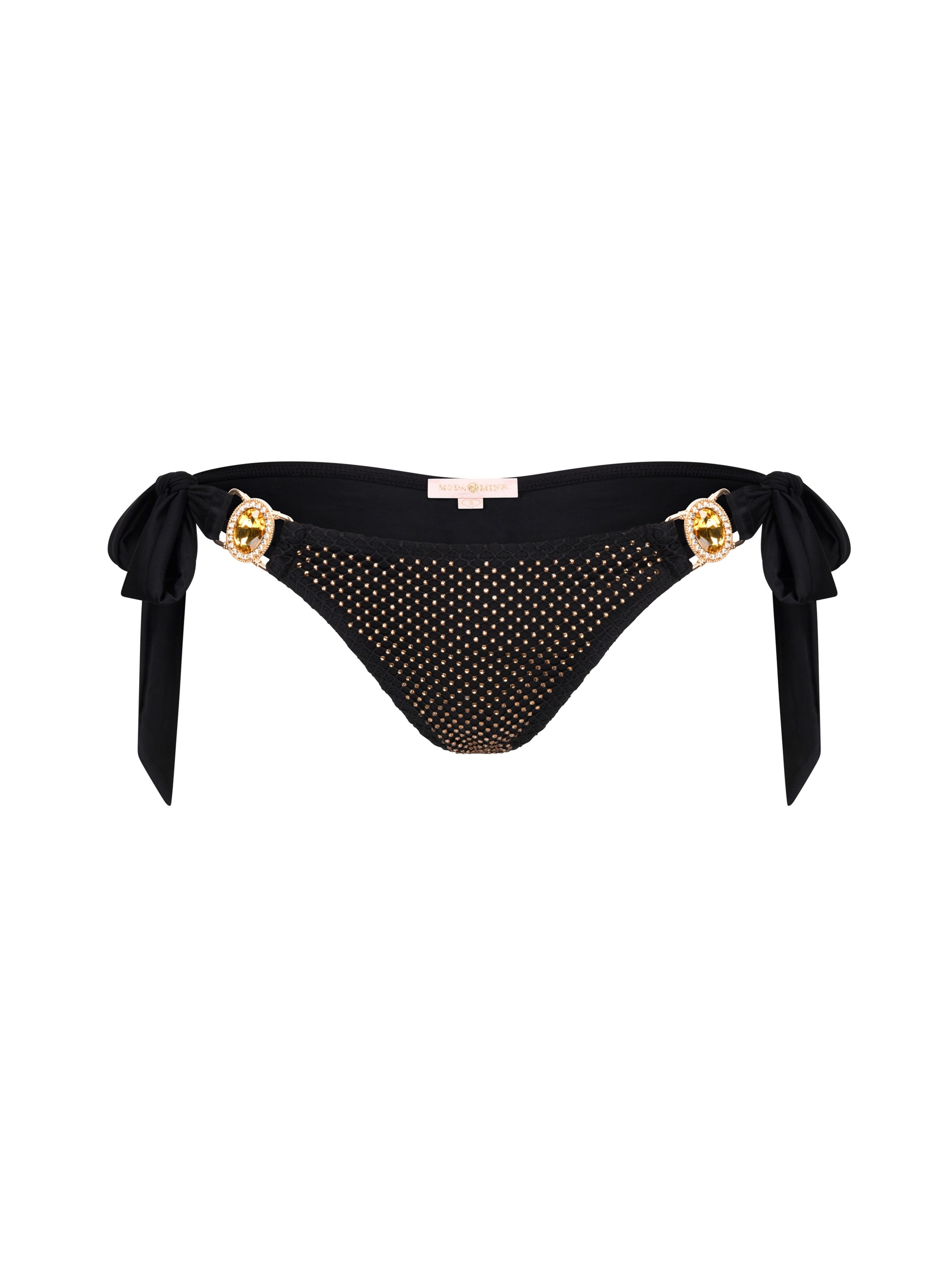 Moda Minx Bikini-Hose »Private Island« Panty, 1 Stk. mit seitlicher Bindung und tollem Steinbesatz