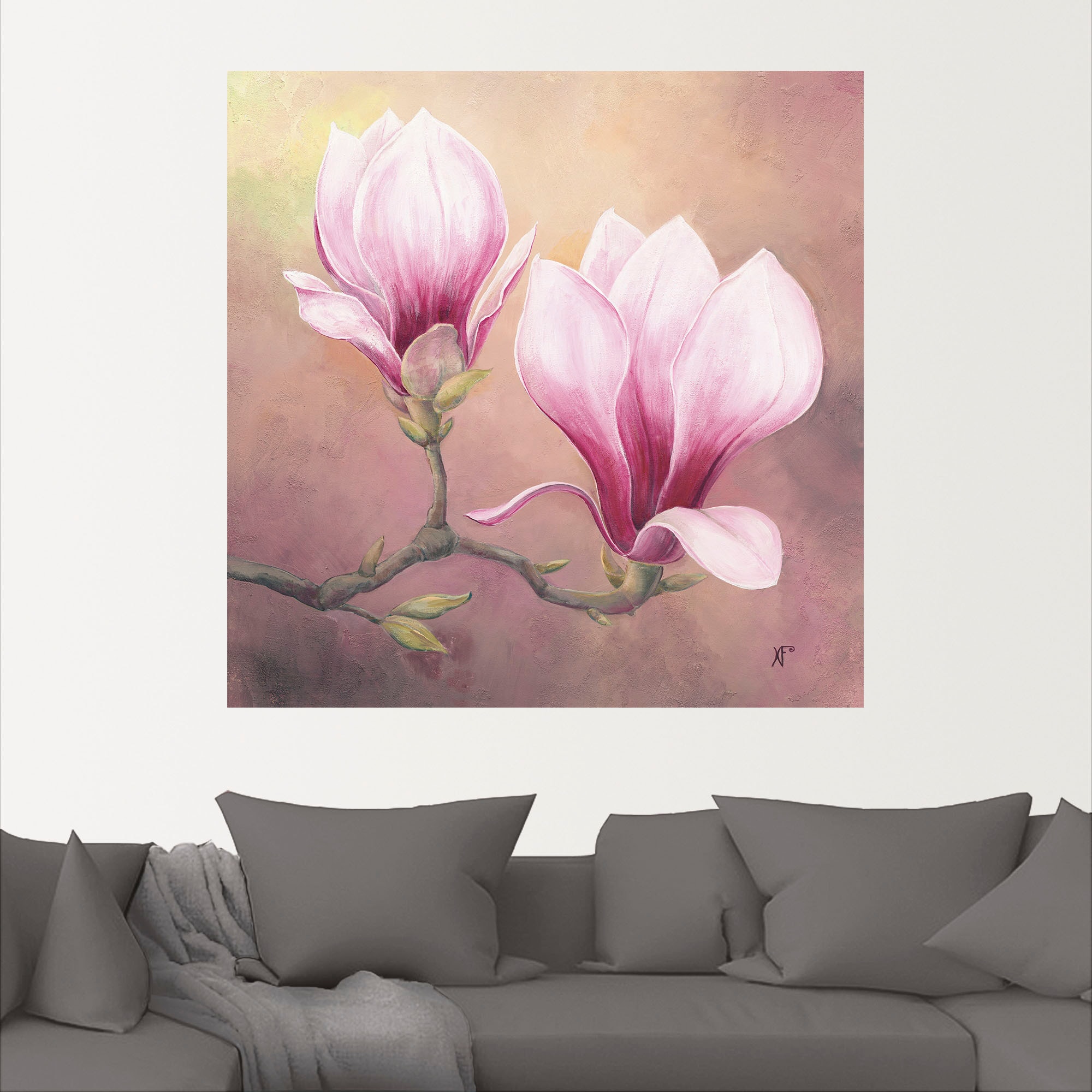 Artland Wandbild »Späte Magnolie«, Blumenbilder, (1 St.), als Alubild, Leinwandbild, Wandaufkleber oder Poster in versch. Größen