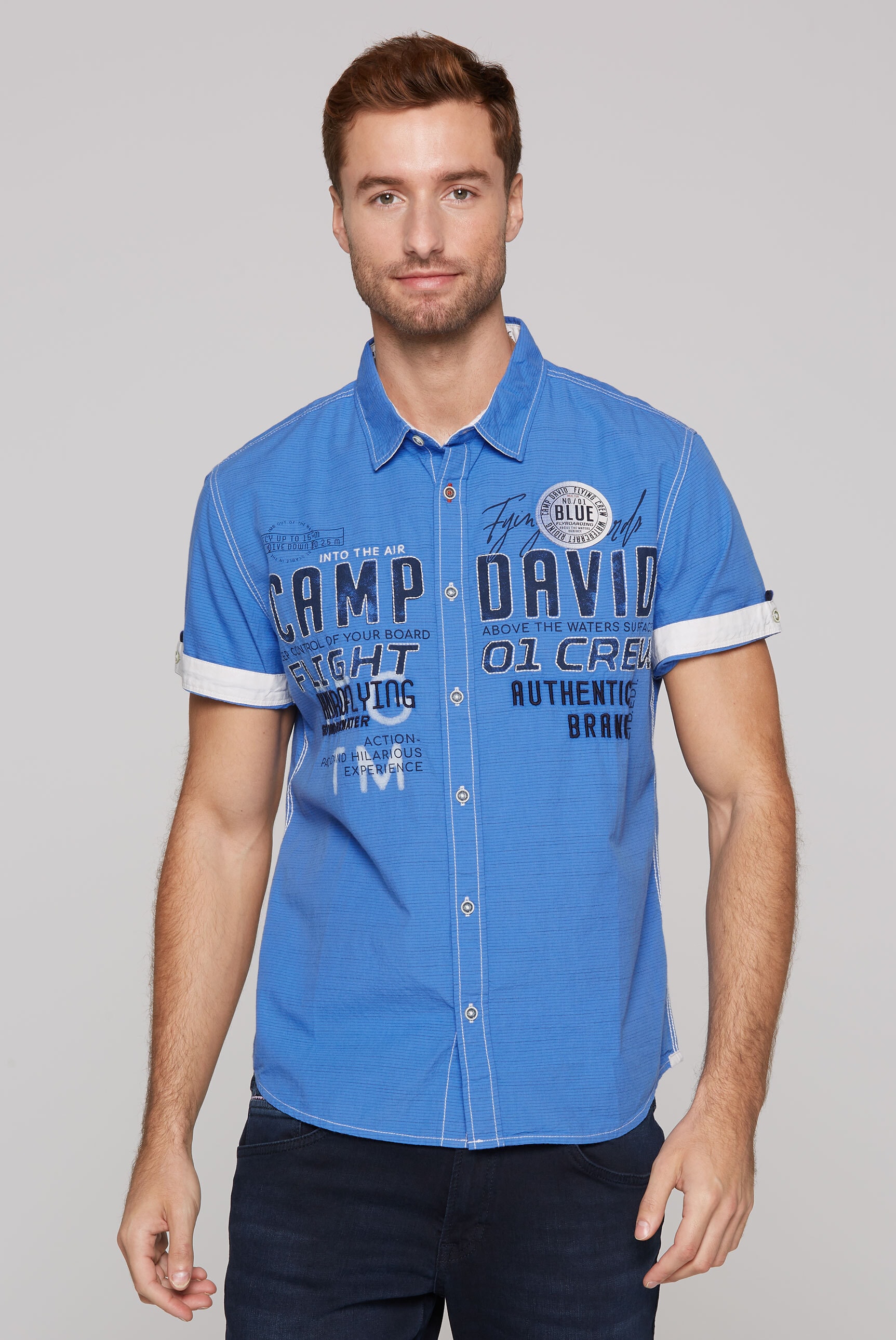 CAMP DAVID Kurzarmhemd, aus Baumwolle günstig online kaufen