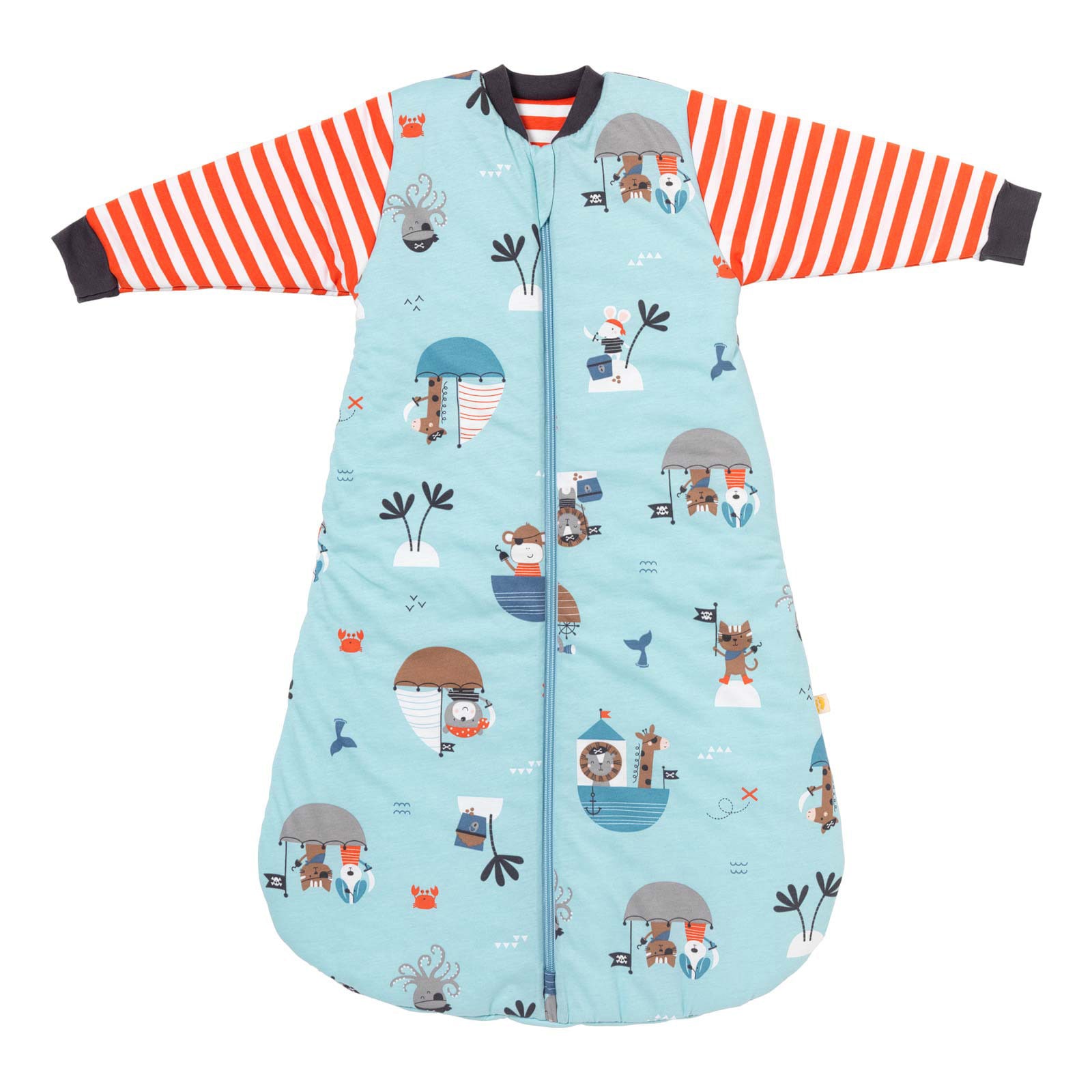 SCHLUMMERSACK Babyschlafsack "Schlafsack ohne Füßen 3.5 Tog", L: 80cm, blau, Schlafsäcke