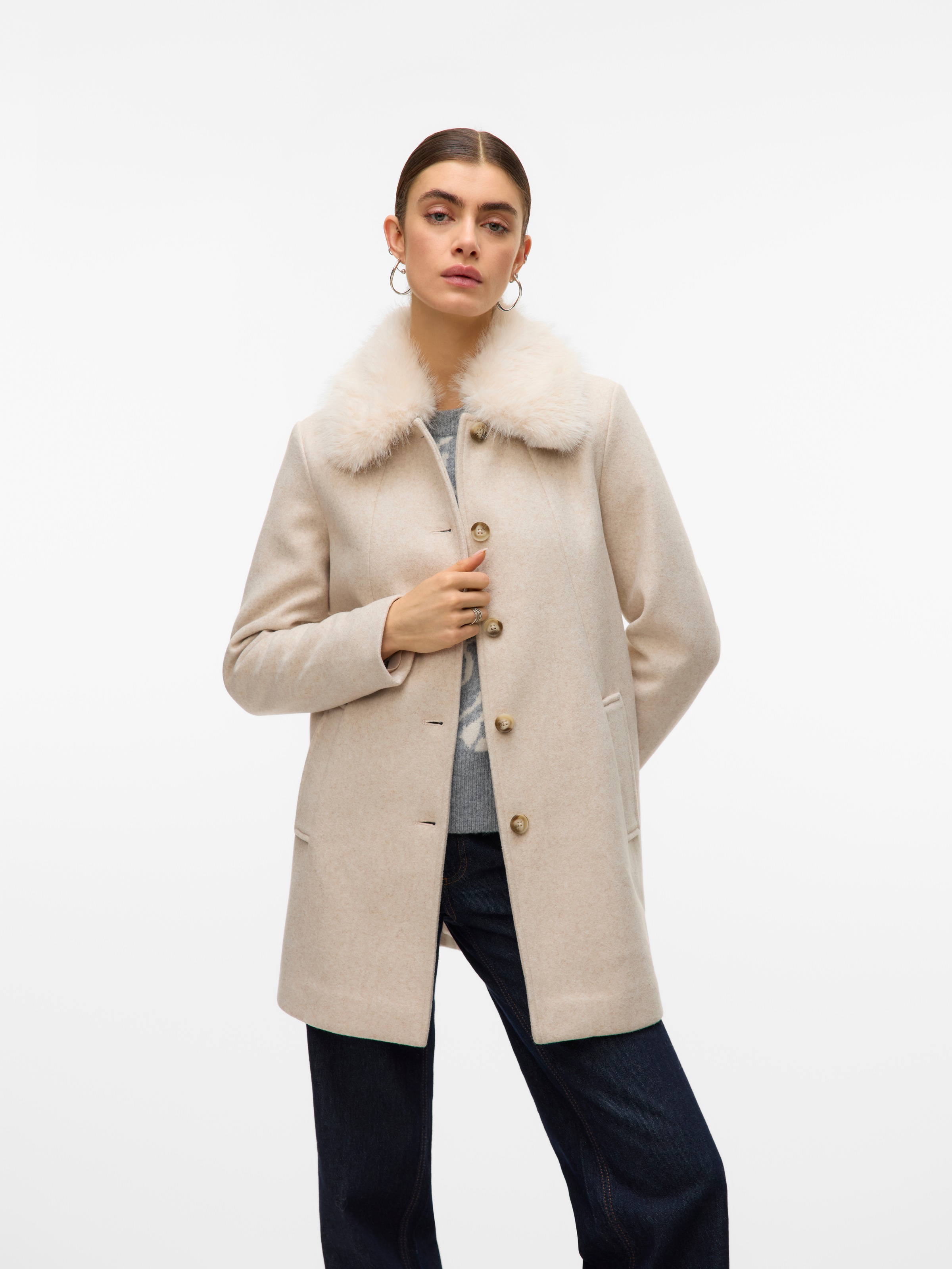Vero Moda Langjacke "VMAUTUMN COZY JACKET GA BOO" günstig online kaufen