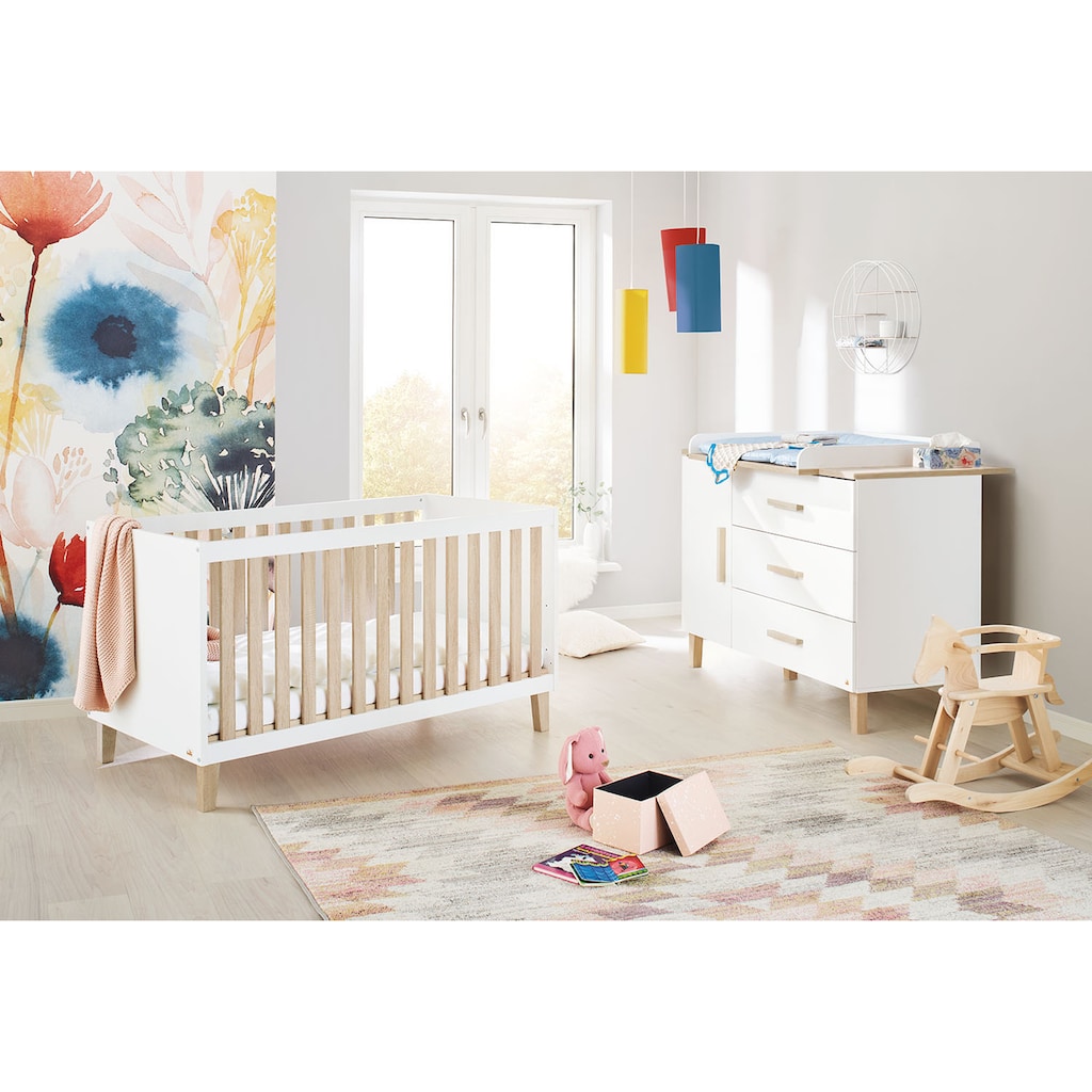 Pinolino® Babymöbel-Set »Lumi«, (Spar-Set, 2 St., Gitterbett, Wickelkommode)
