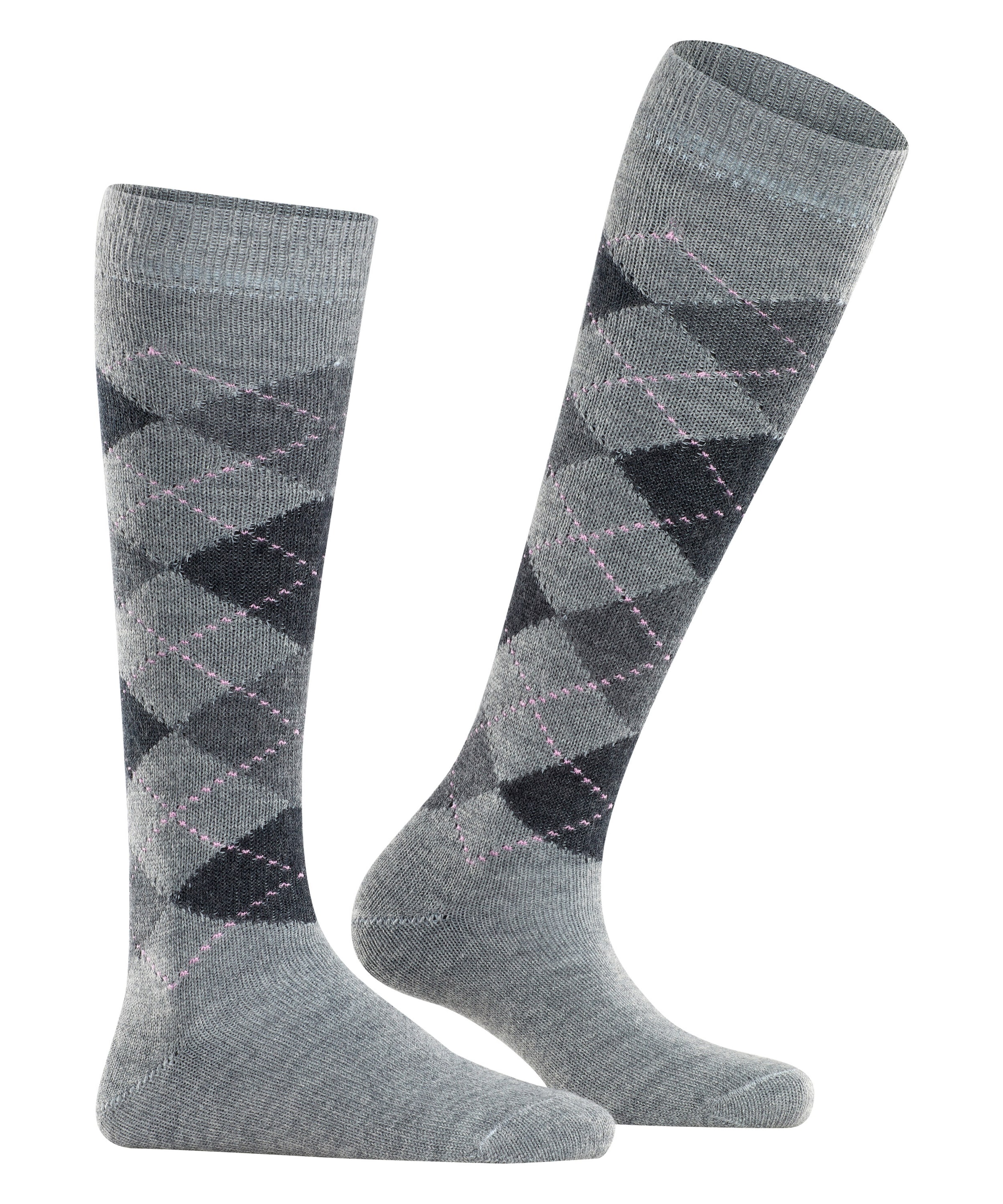 Burlington Kniestrümpfe »Whitby« Einheitsgröße 36-41, Argyle-Muster, weiche Haptik