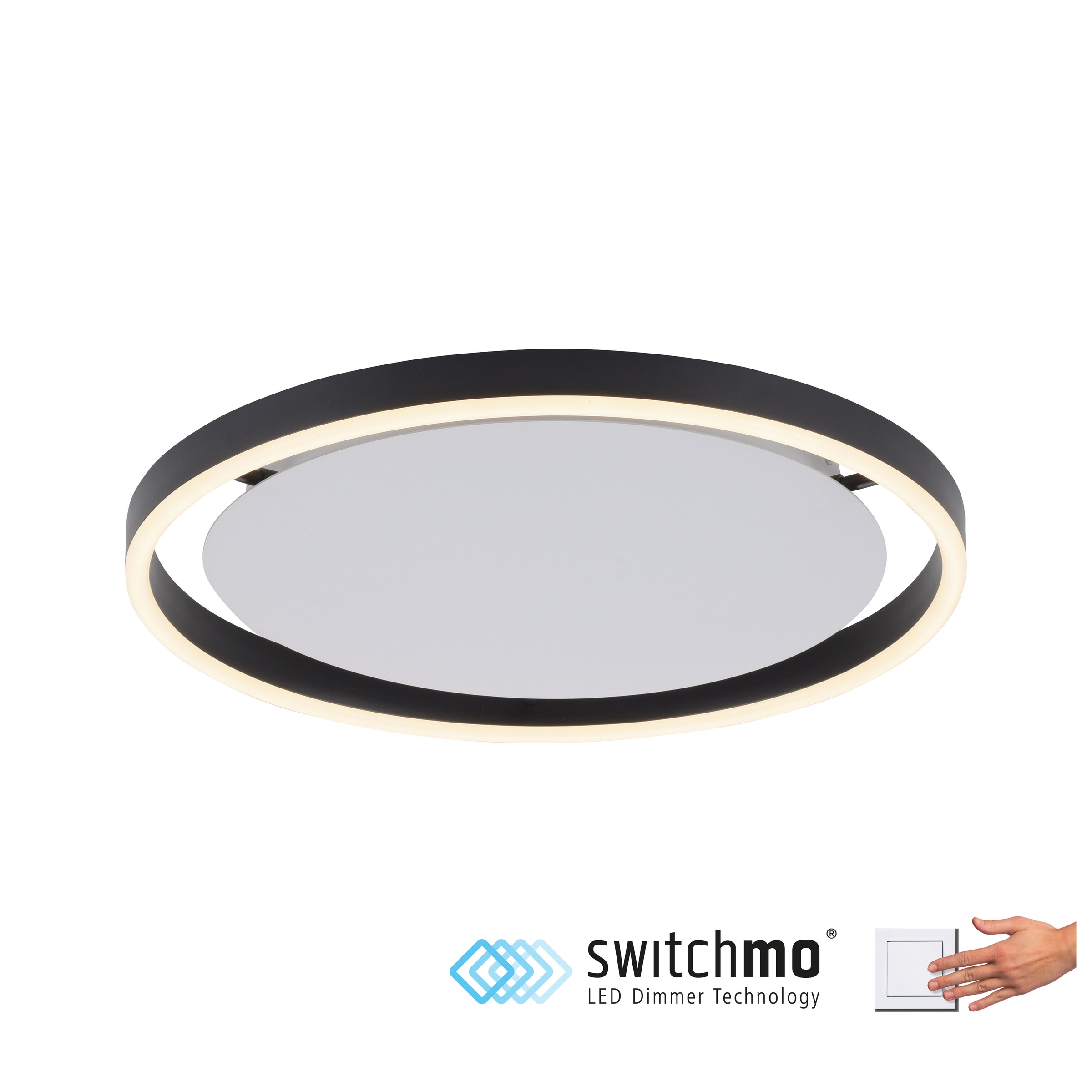 JUST LIGHT Deckenleuchte »RITUS«, 1 flammig, Leuchtmittel LED-Board | LED fest integriert, LED, dimmbar, Switchmo, dimmbar, Switchmo