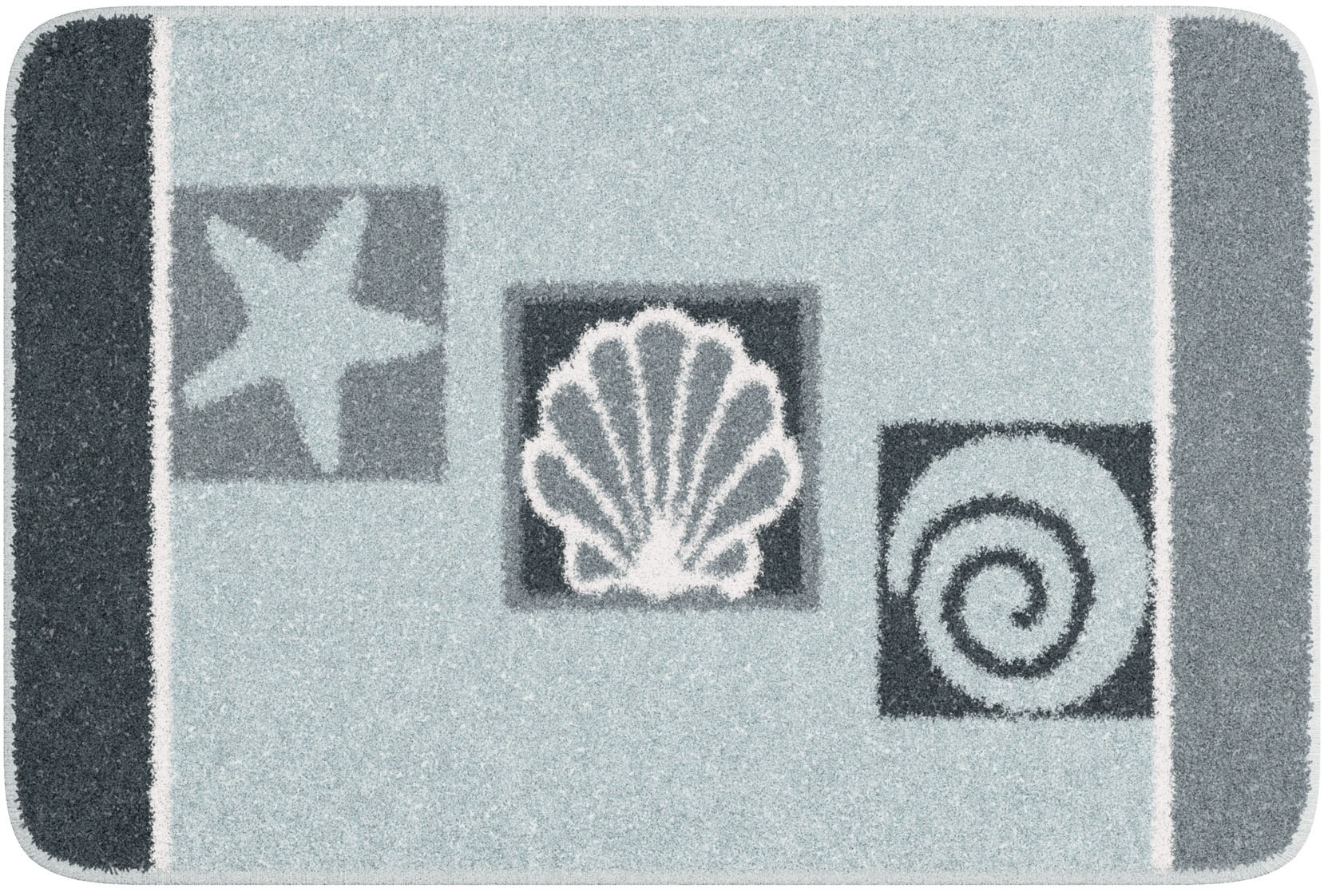 Thumbnail - Linea Due Badematte "Aquatica" Höhe 18 mm rutschhemmend beschichtet fußbodenheizungsgeeignet