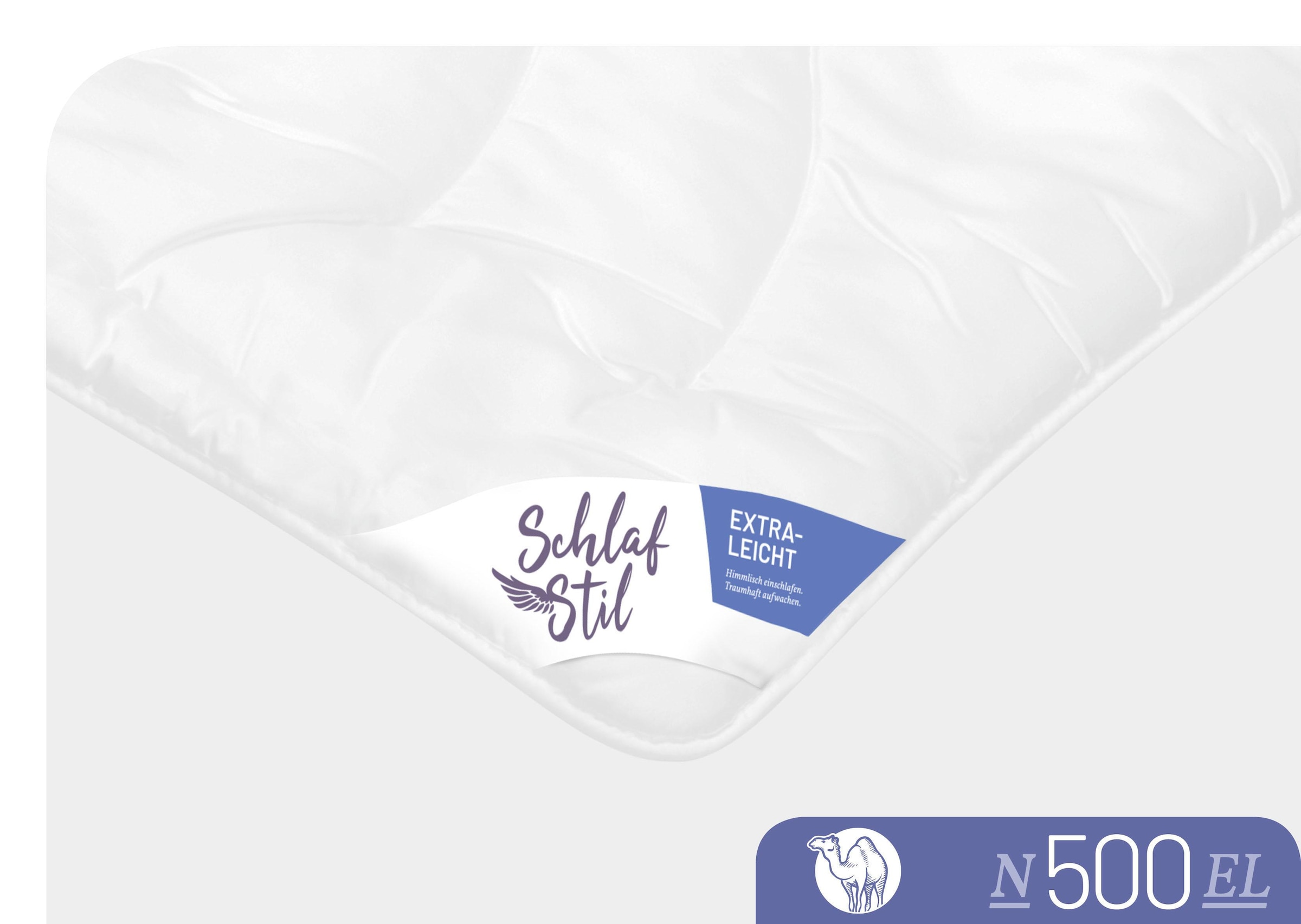 Schlafstil Naturhaarbettdecke »N500« extraleicht 1 Stk. tlg. hergestellt in Deutschland, allergikerfreundlich