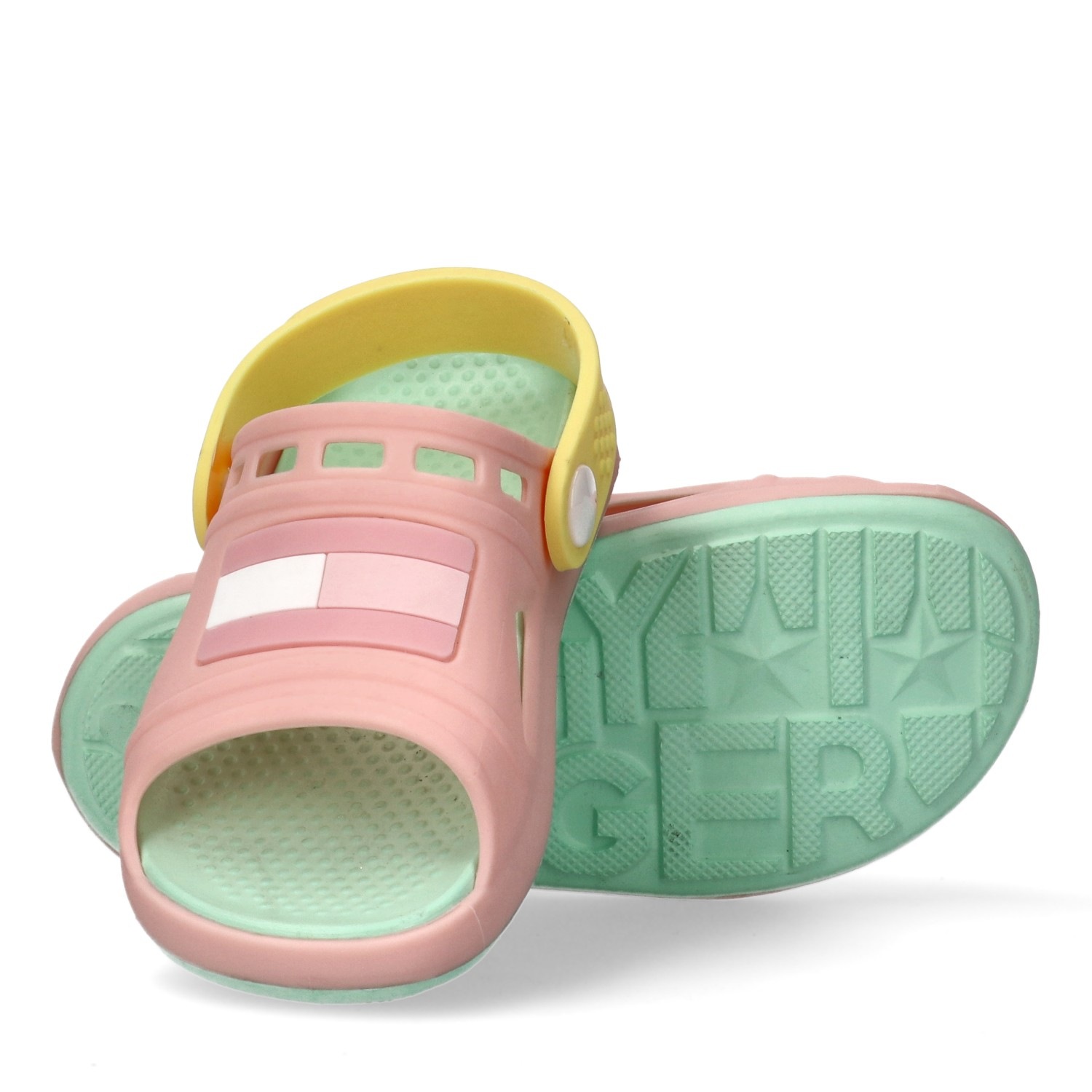 Tommy Hilfiger Badesandale  Badeschuh, Clog mit schwenkbarem Riemchen