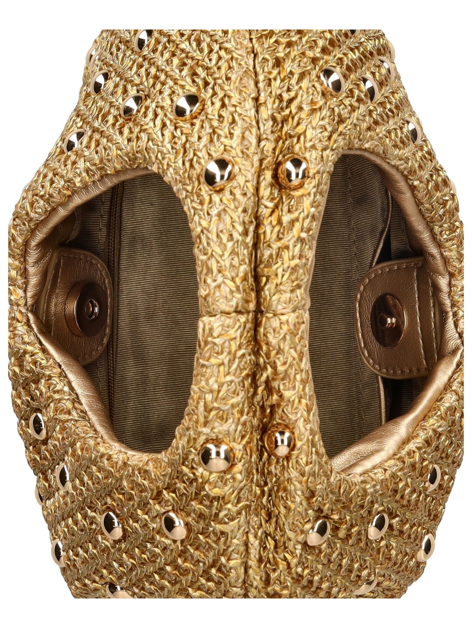 Henkeltasche DOLCE VITA "Dolce Vita Taschen Textil", Damen, Gr. onesize, gold, Textil, Taschen 2