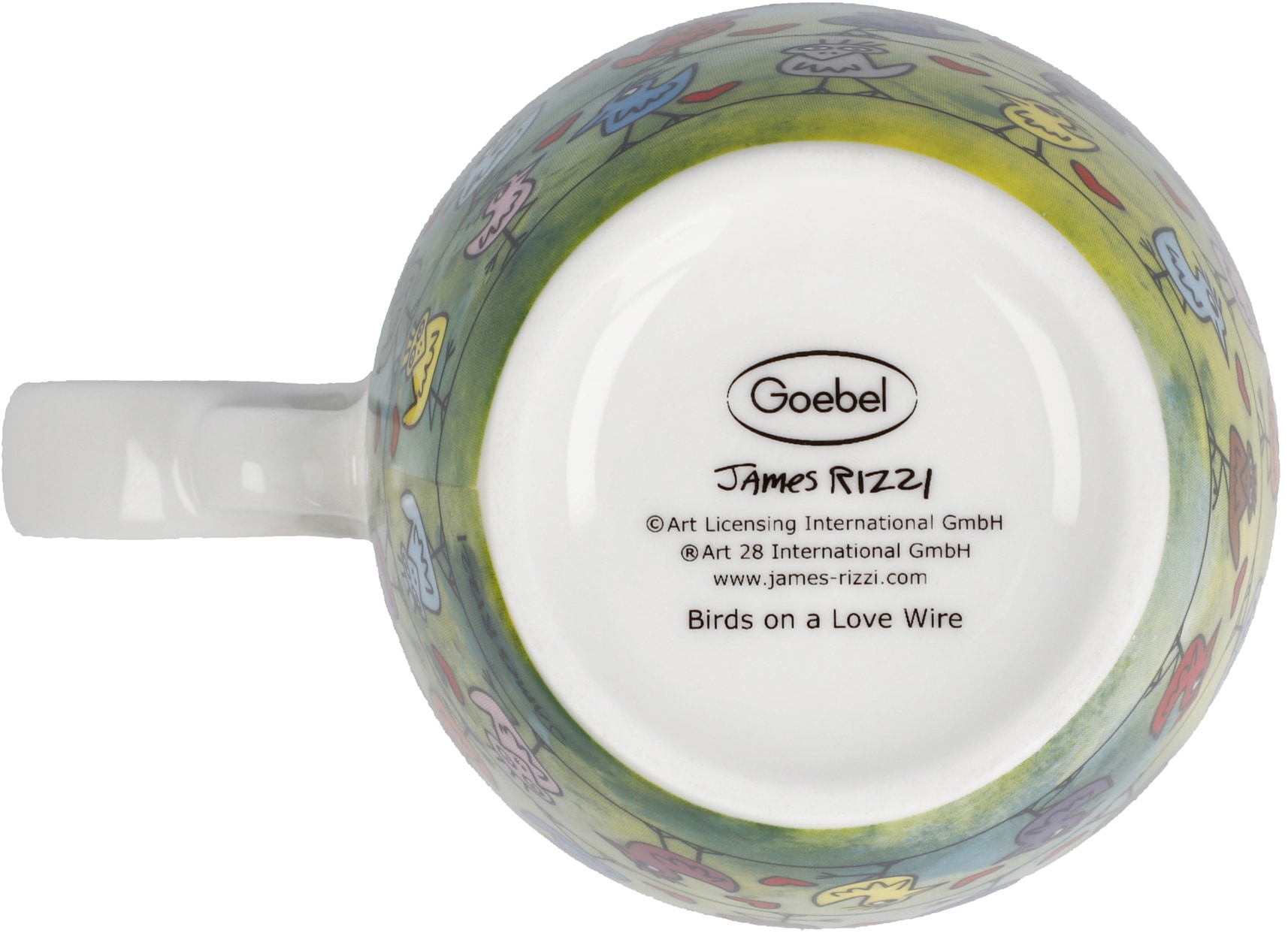 Goebel on Tasse a BAUR Art, | Wire Birds James »Rizzi«, Rizzi Pop Teetasse, - Love