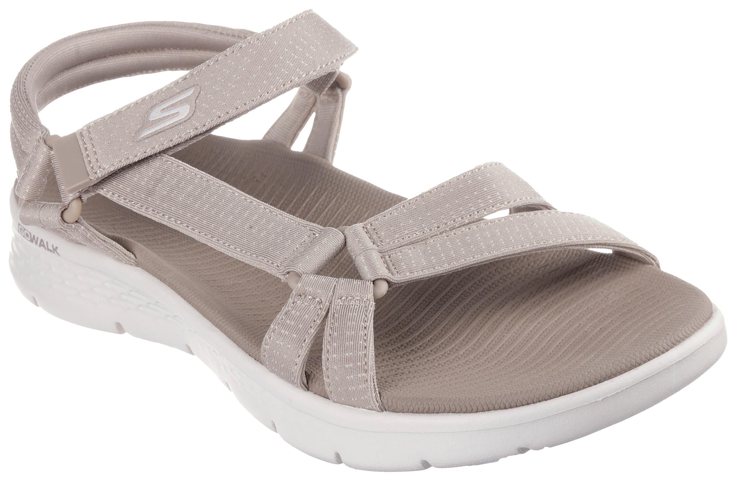 Skechers Sandale »GO WALK FLEX SANDAL-SUBLIME-X«, Sommerschuh, Sandalette, Klettschuh, mit Goga Mat Footbed