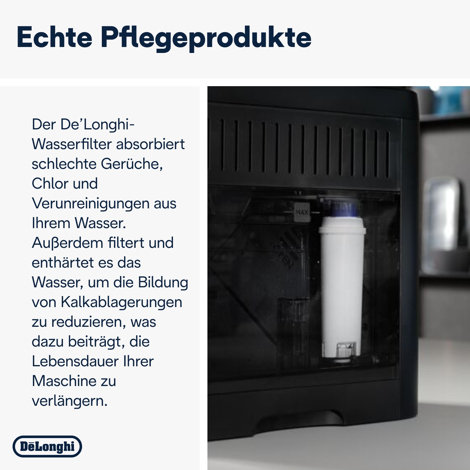 De'Longhi Wasserfilter »DLSC002« Zubehör für De'Longhi Kaffeevollautomaten,Pflege & Schutz