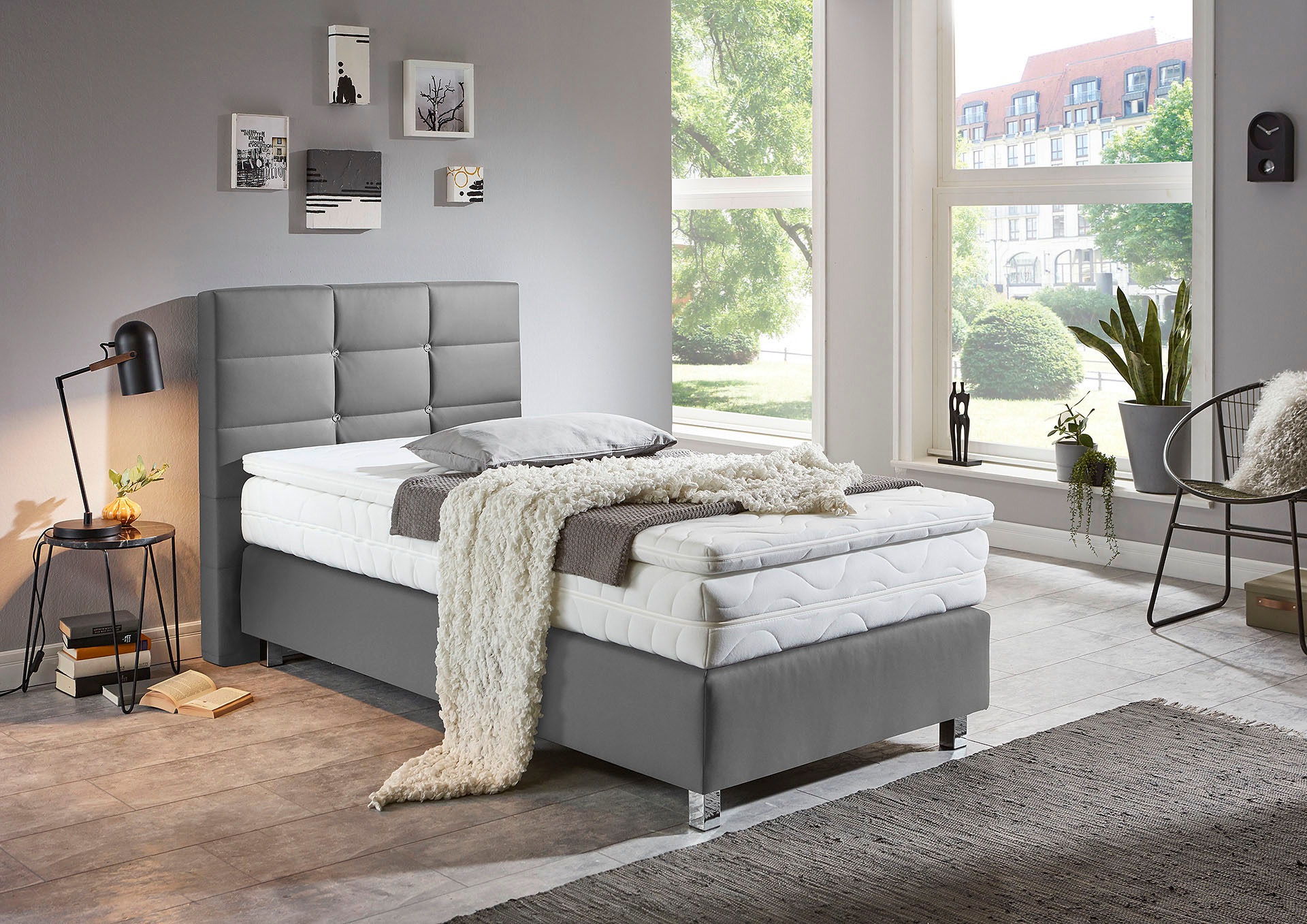 Westfalia Schlafkomfort Boxspringbett, mit Knöpfen in günstig online kaufen