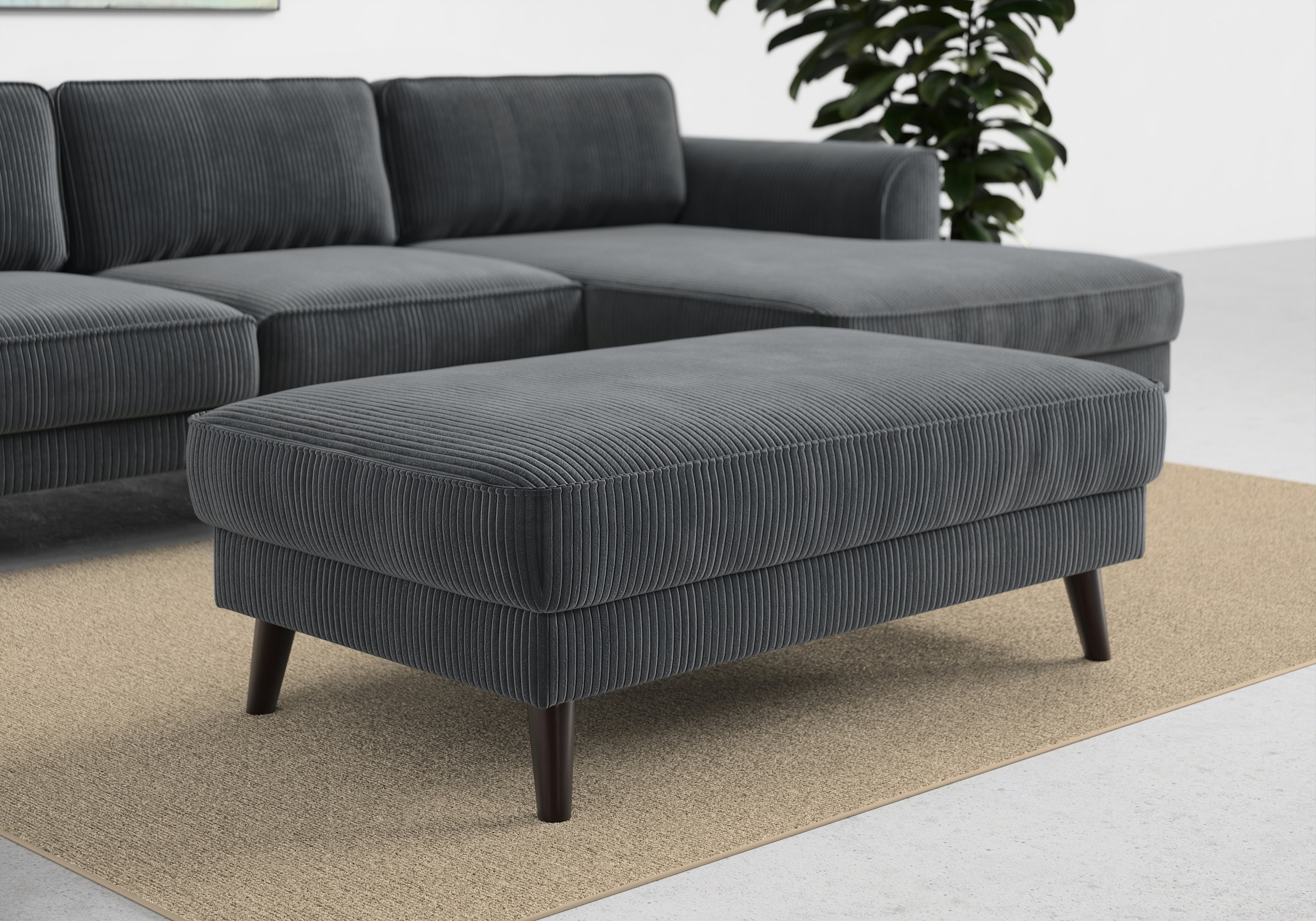 TRENDMANUFAKTUR Polsterhocker "Lumber Jack" 1 Stk. tlg. in moderner Optik, günstig online kaufen