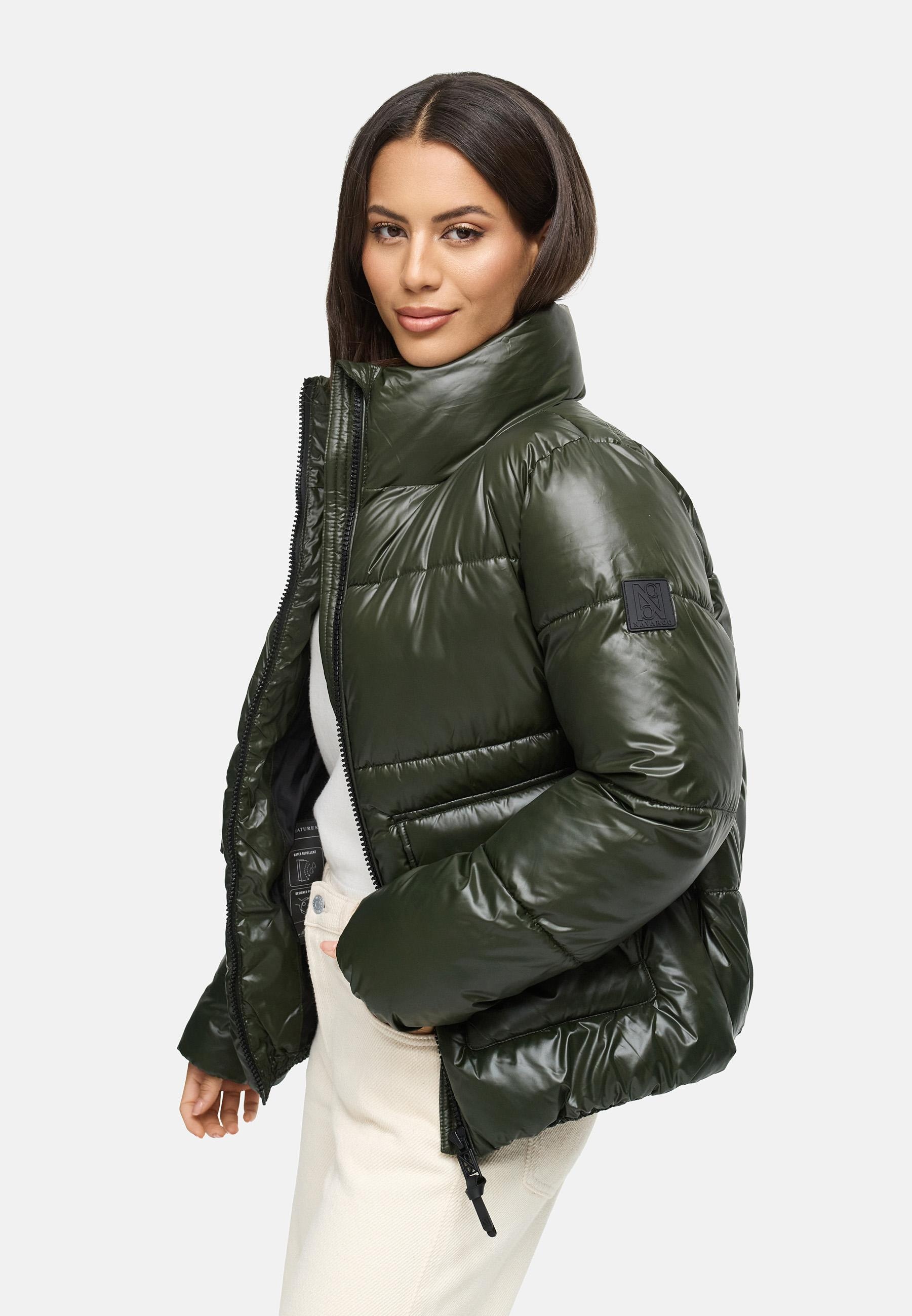Navahoo Kurzjacke »Eispracht 14«, ohne Kapuze, Kurze gesteppte Damen Winterjacke