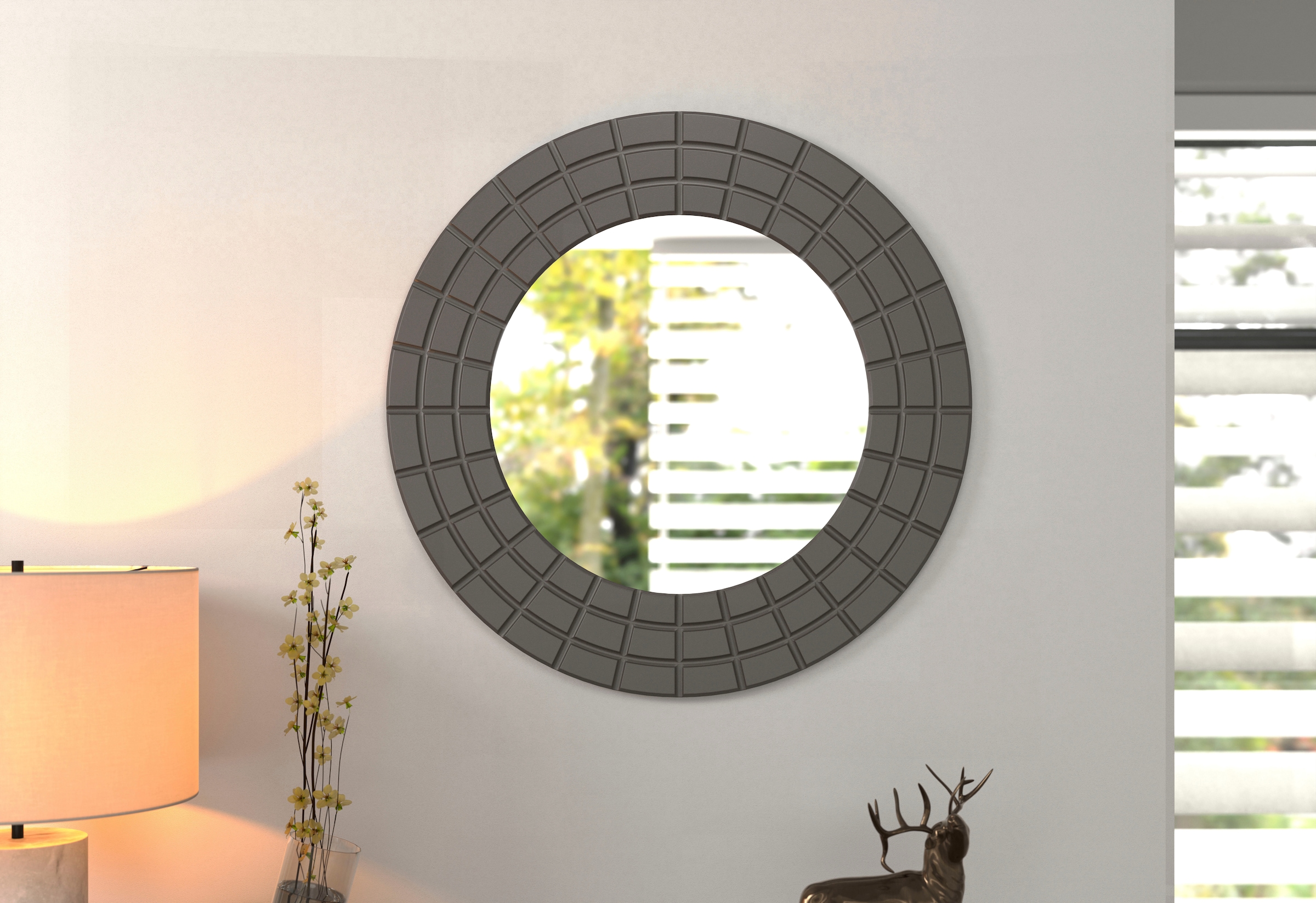 INOSIGN Wandspiegel "Fusion" Wandspiegel rund mit Floatglas - (B/T/H) 67/2/ günstig online kaufen