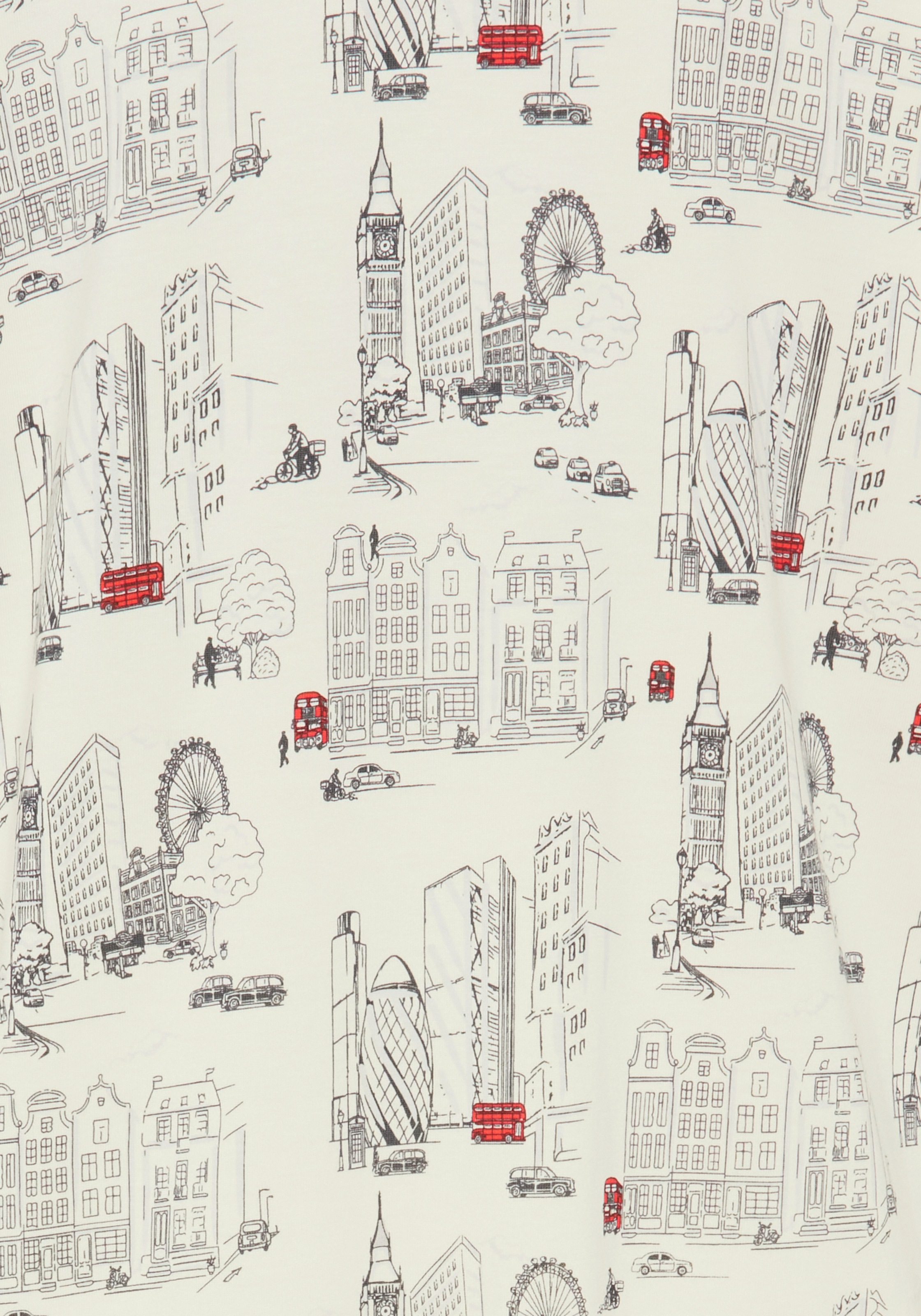 Vivance Dreams by Lascana Nachthemd 1 tlg. Brusttasche mit London-Städtedruck
