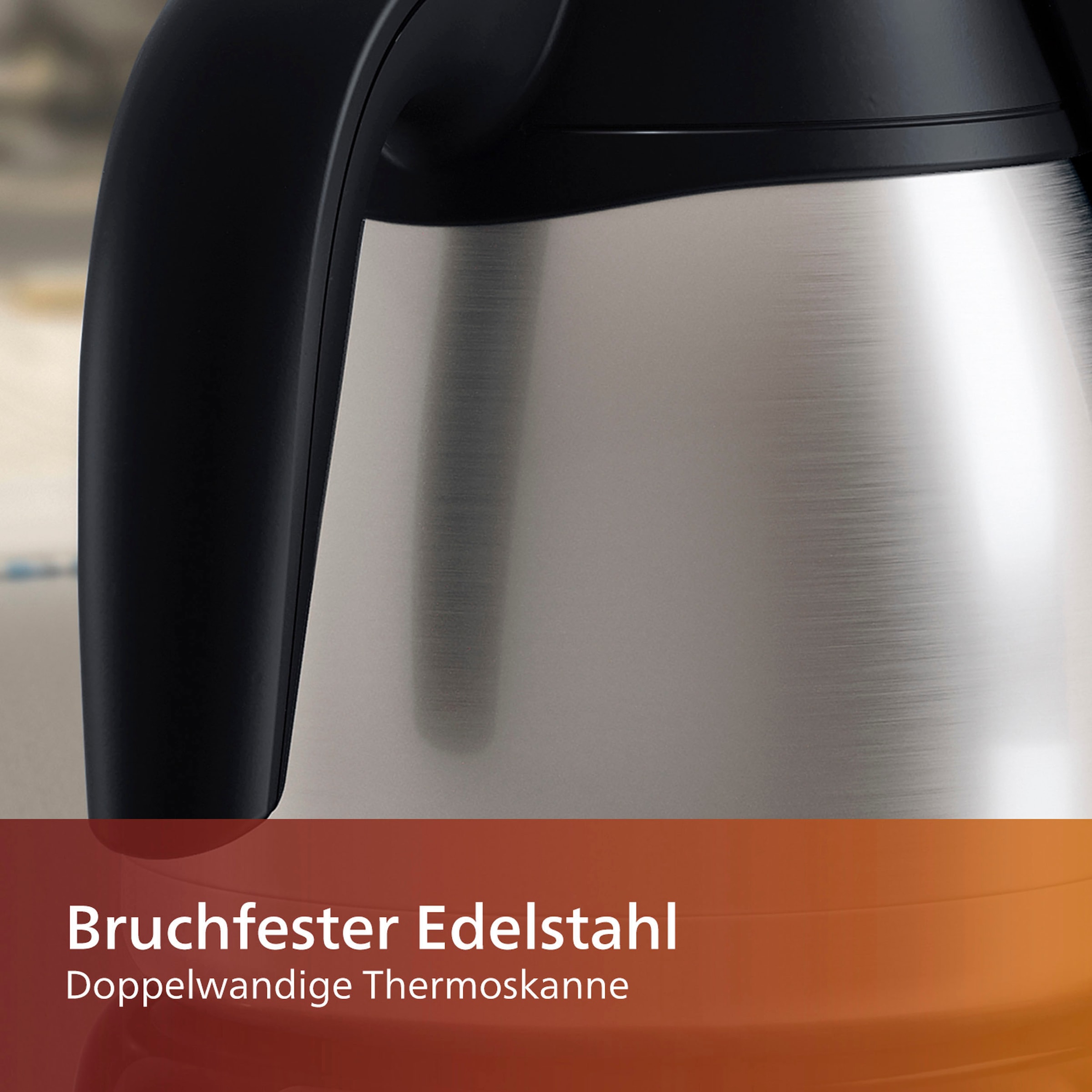 Philips Filterkaffeemaschine »HD7546/20«, Tropfstopp mit und Thermokanne, 1,2 1x4, Abschaltfunktion | l BAUR Kaffeekanne