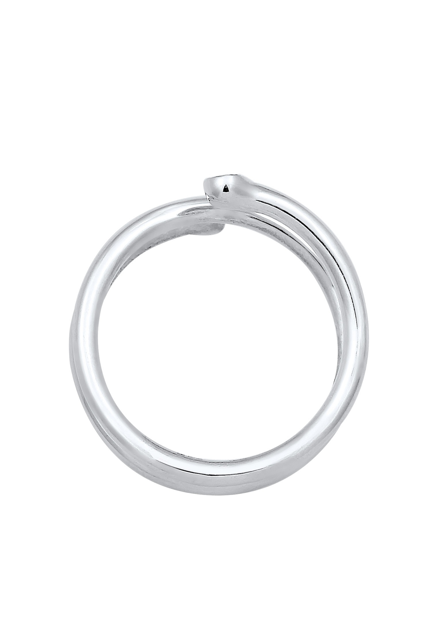 Elli Fingerring »Wickelring Geo Kristalle 925 Sterling Silber«